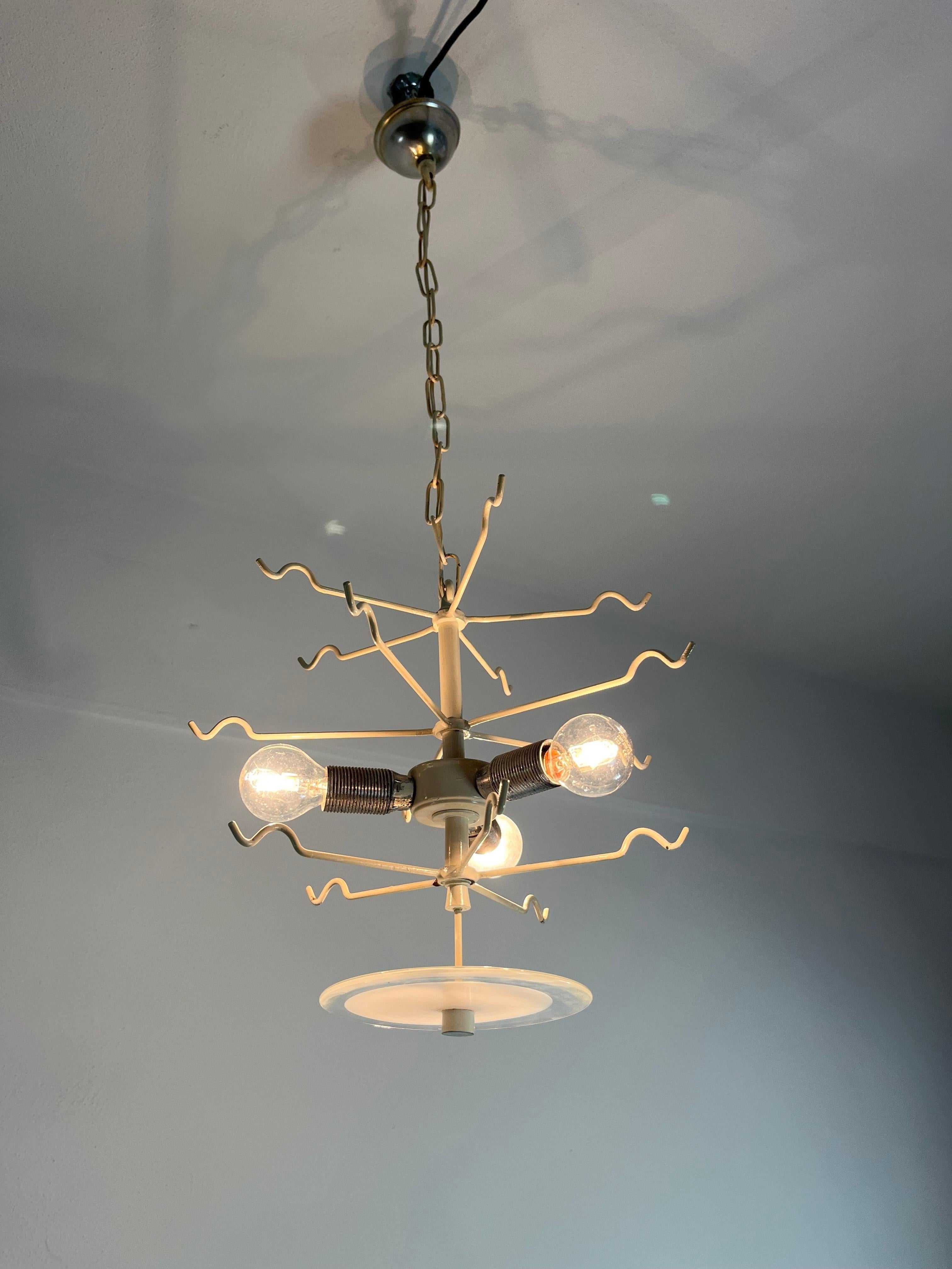 Murano Glass Chandelier Attributed To Gino Vistosi 1960s For Sale 3