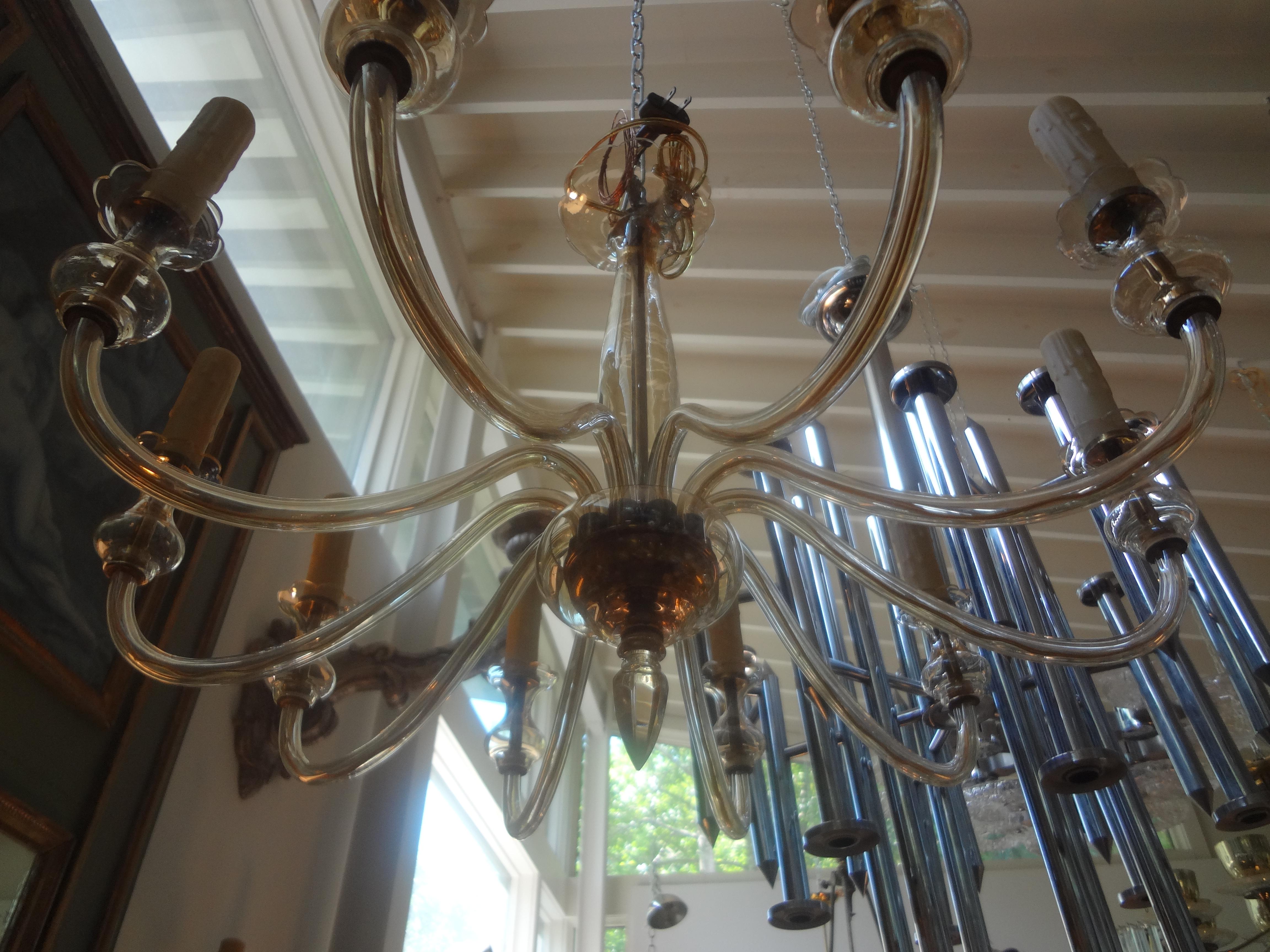 Murano Chandelier Attributed to Seguso 3
