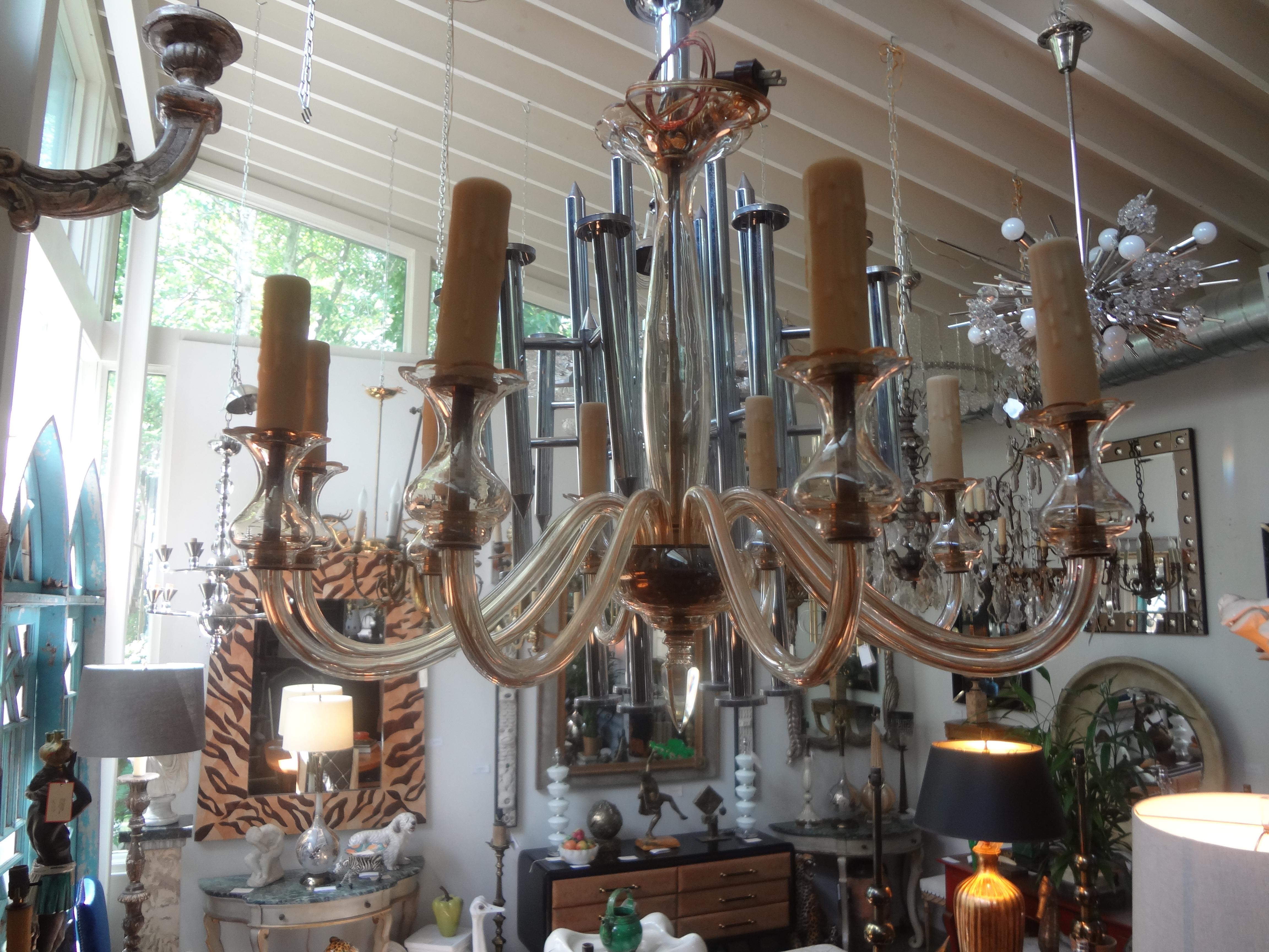 Murano Chandelier Attributed to Seguso For Sale 6