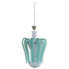 Murano Glass Chandelier Attributed to Tomaso Buzzi for Venini