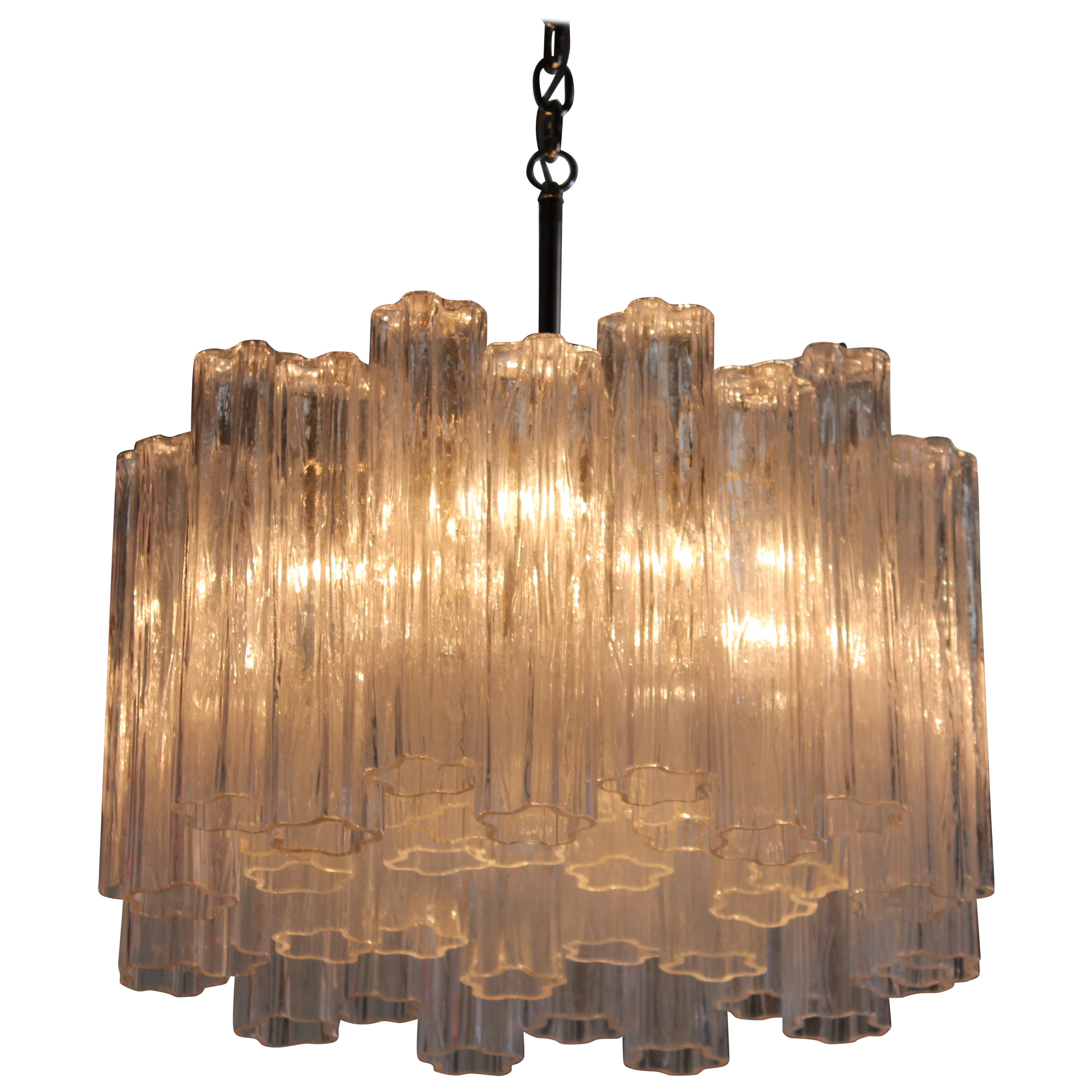 Murano Glass Chandelier Attributed to Venini