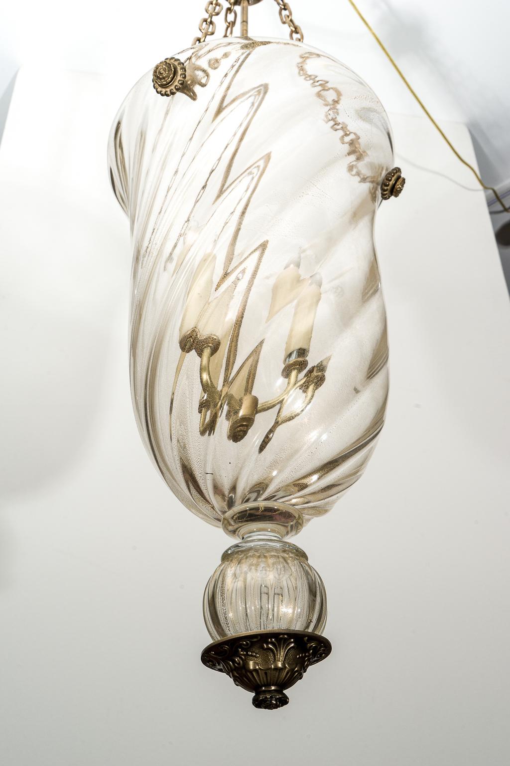 Italian Murano Glass Chandelier by Barovier For Sale