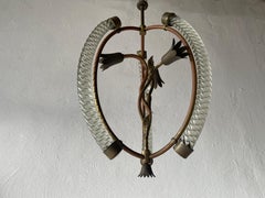 Murano Glass Chandelier by Barovier & Toso, 1940s, Italy