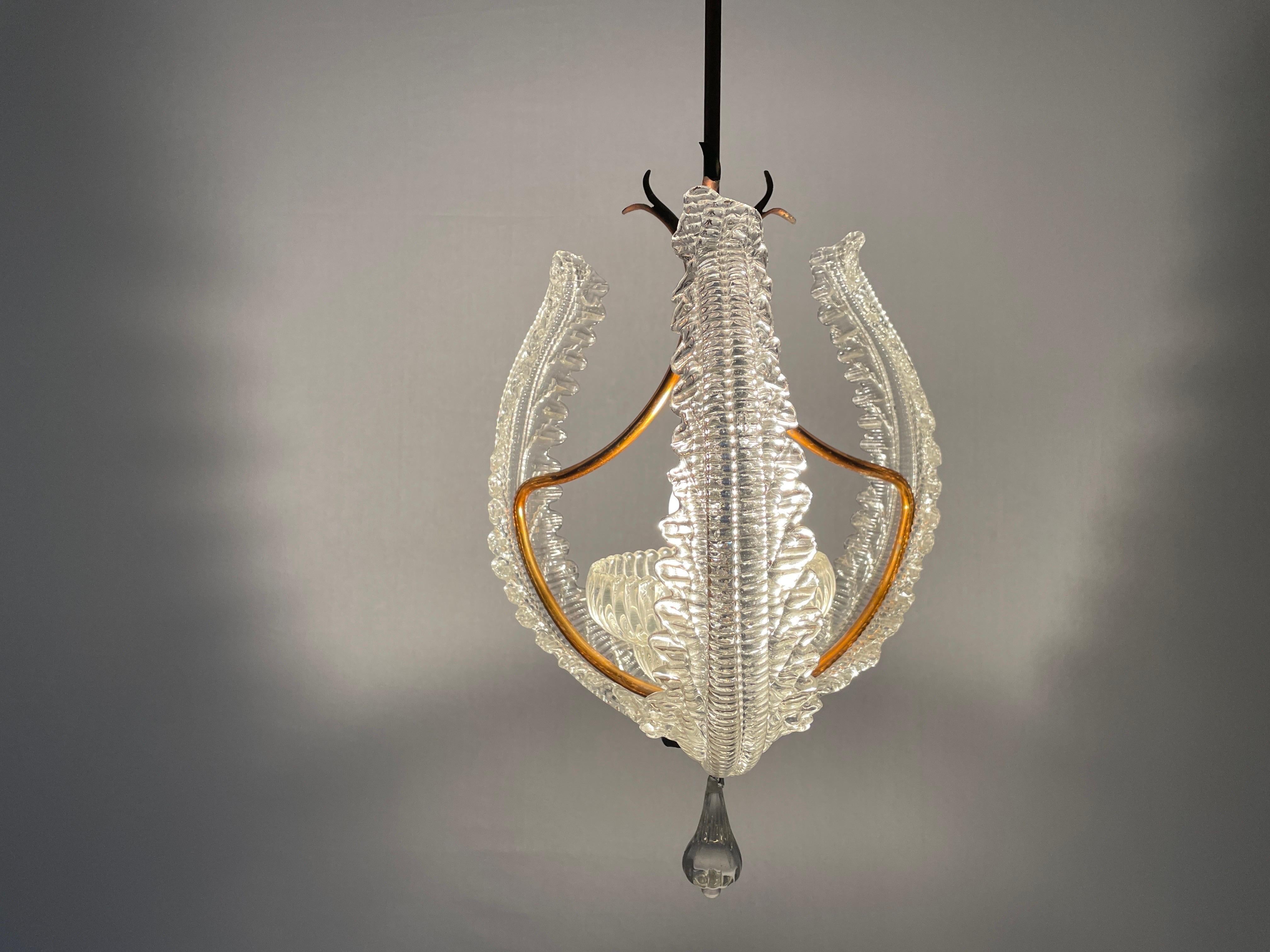 Murano Glass Chandelier by Barovier & Toso, 1940s, Italy For Sale 13