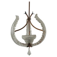 Lámpara de cristal de Murano de Barovier & Toso, años 40, Italia