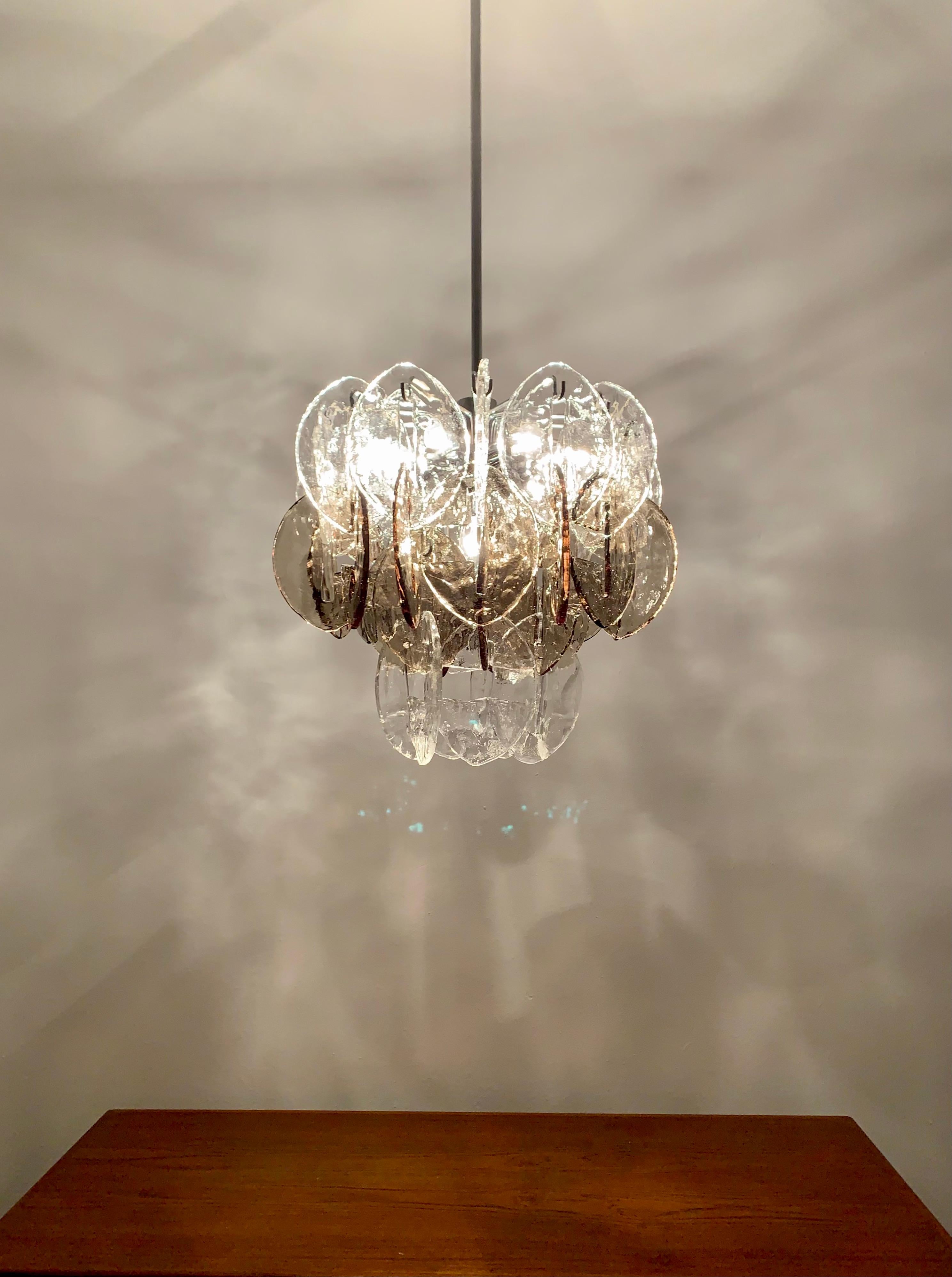 Murano glass chandelier by Carlo Nason for Kalmar For Sale 3