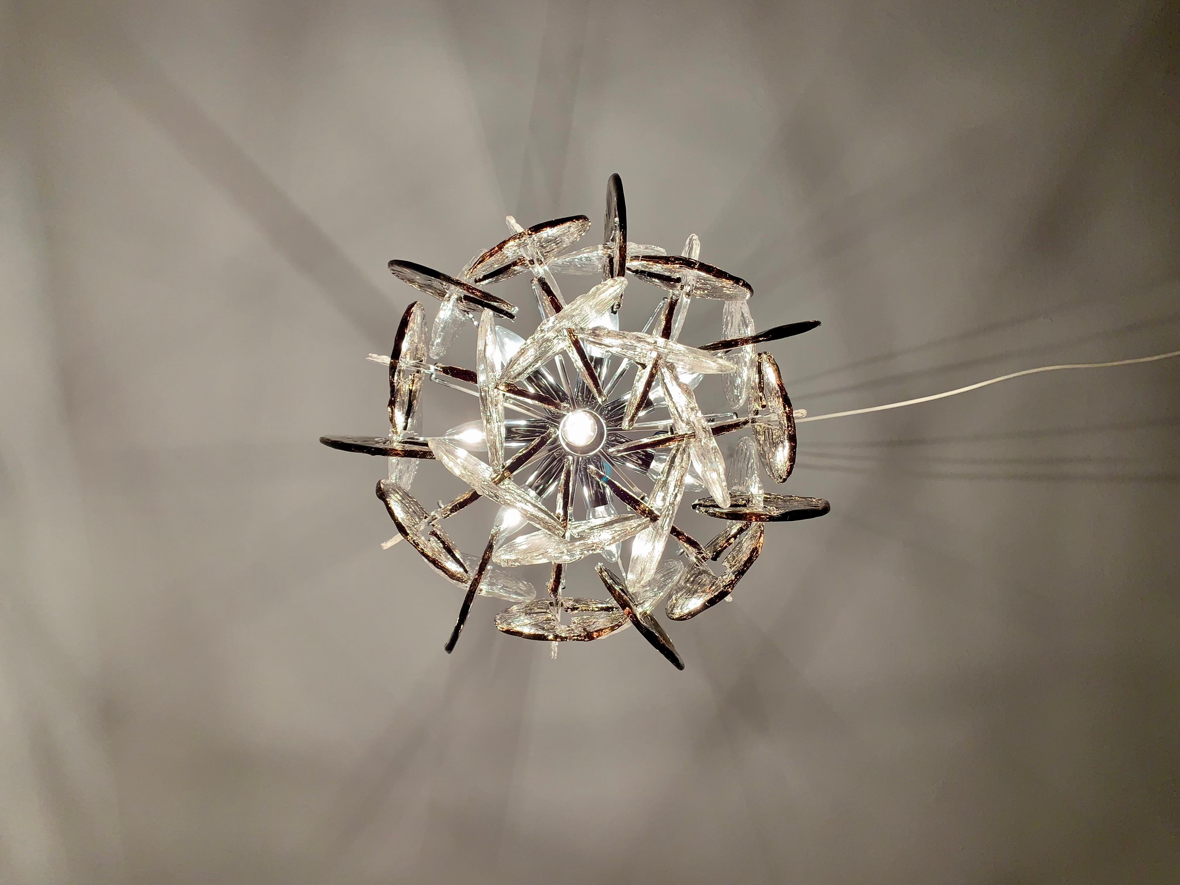 Murano glass chandelier by Carlo Nason for Kalmar For Sale 5