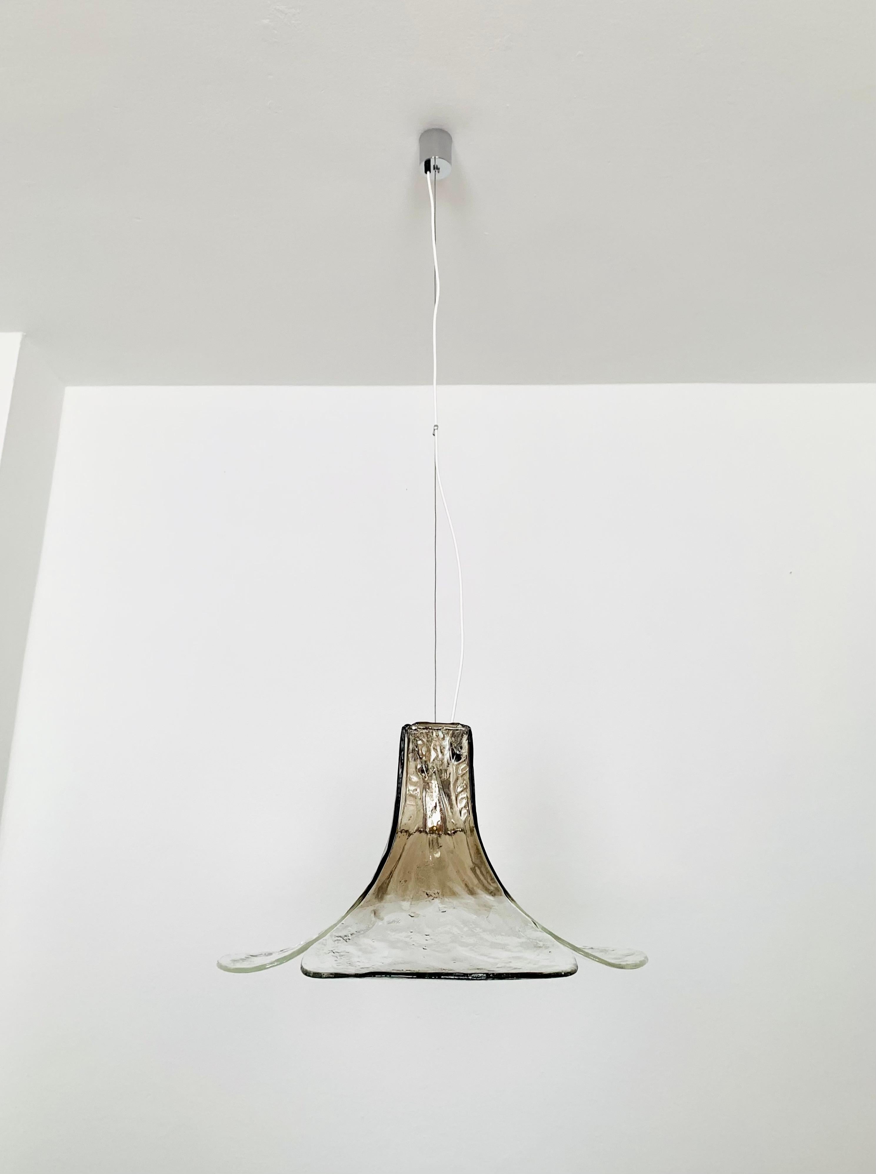 Mid-Century Modern Murano Glass Chandelier by Carlo Nason for Mazzega For Sale