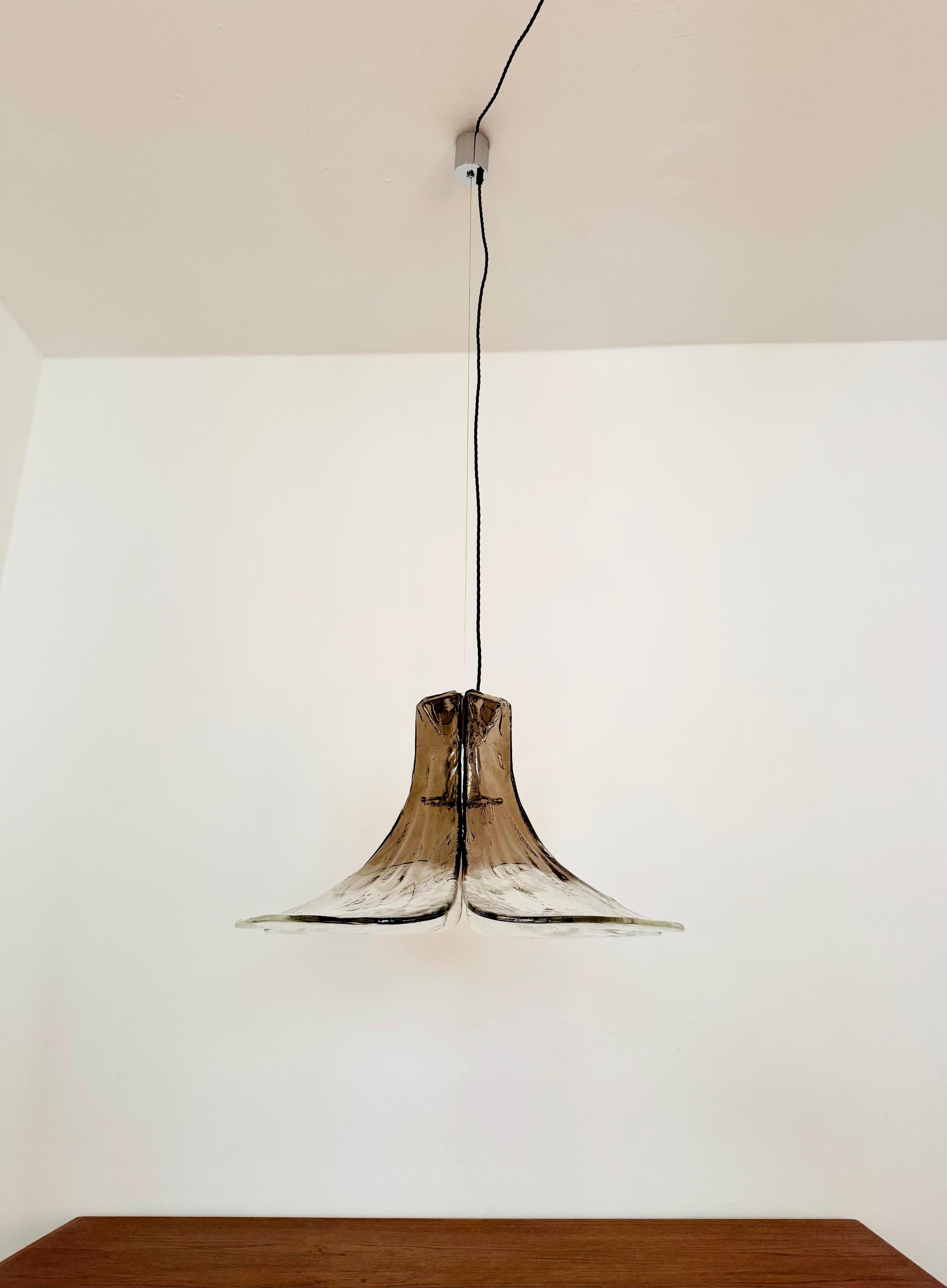 Mid-Century moderno Murano Glass Chandelier by Carlo Nason for Mazzega in vendita