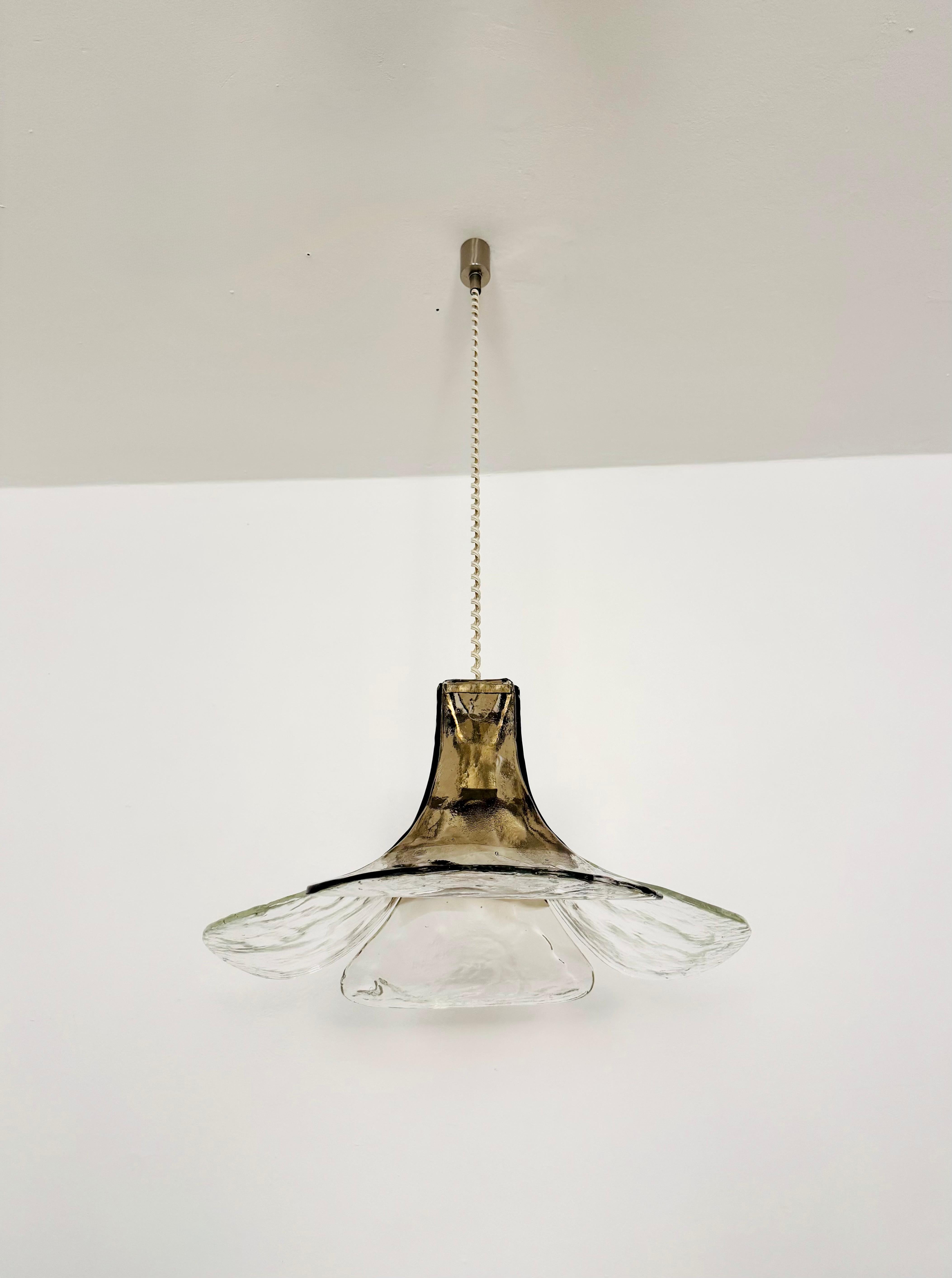 Lámpara de cristal de Murano de Carlo Nason para Mazzega Moderno de mediados de siglo en venta