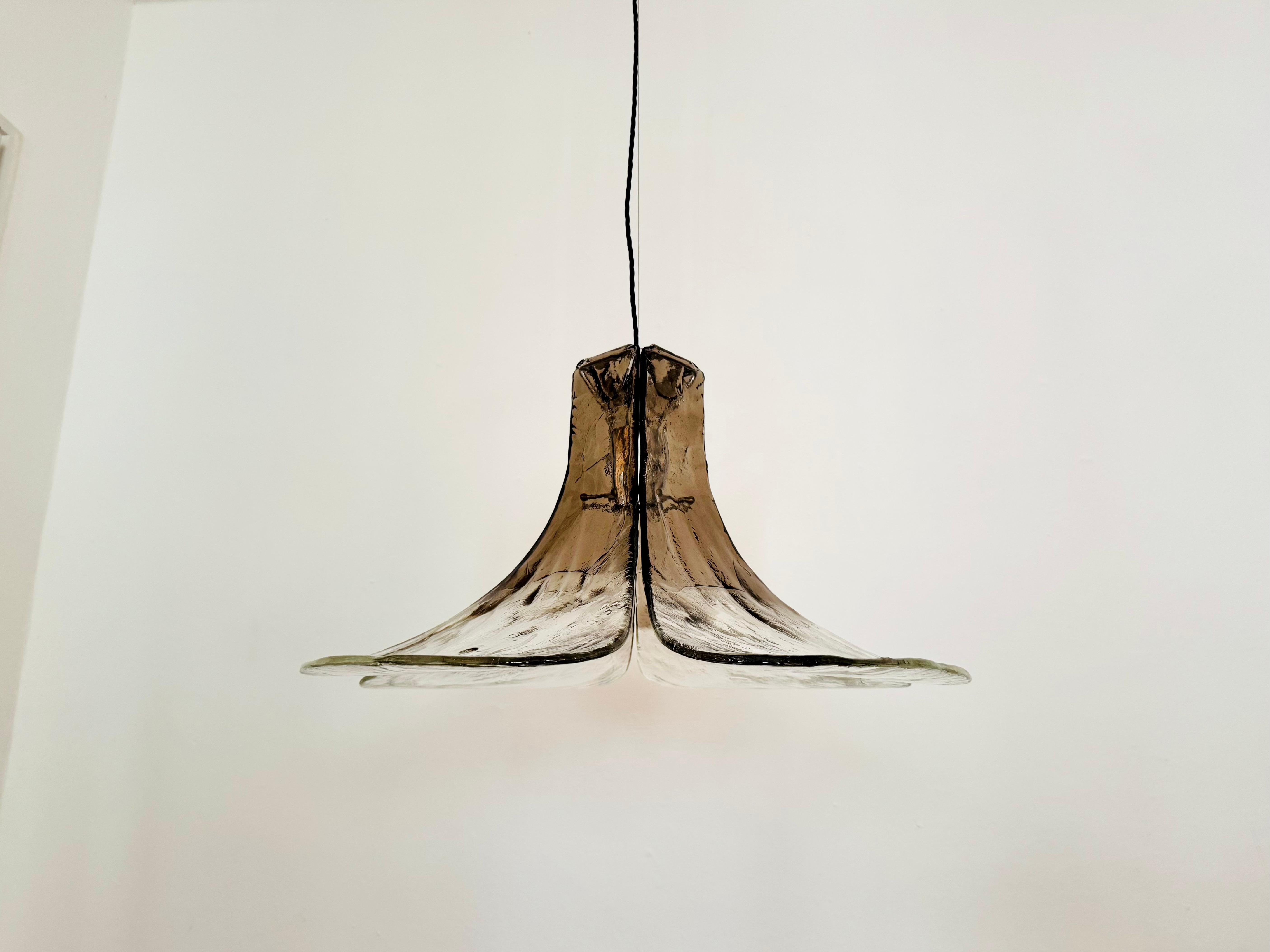Italiano Murano Glass Chandelier by Carlo Nason for Mazzega in vendita