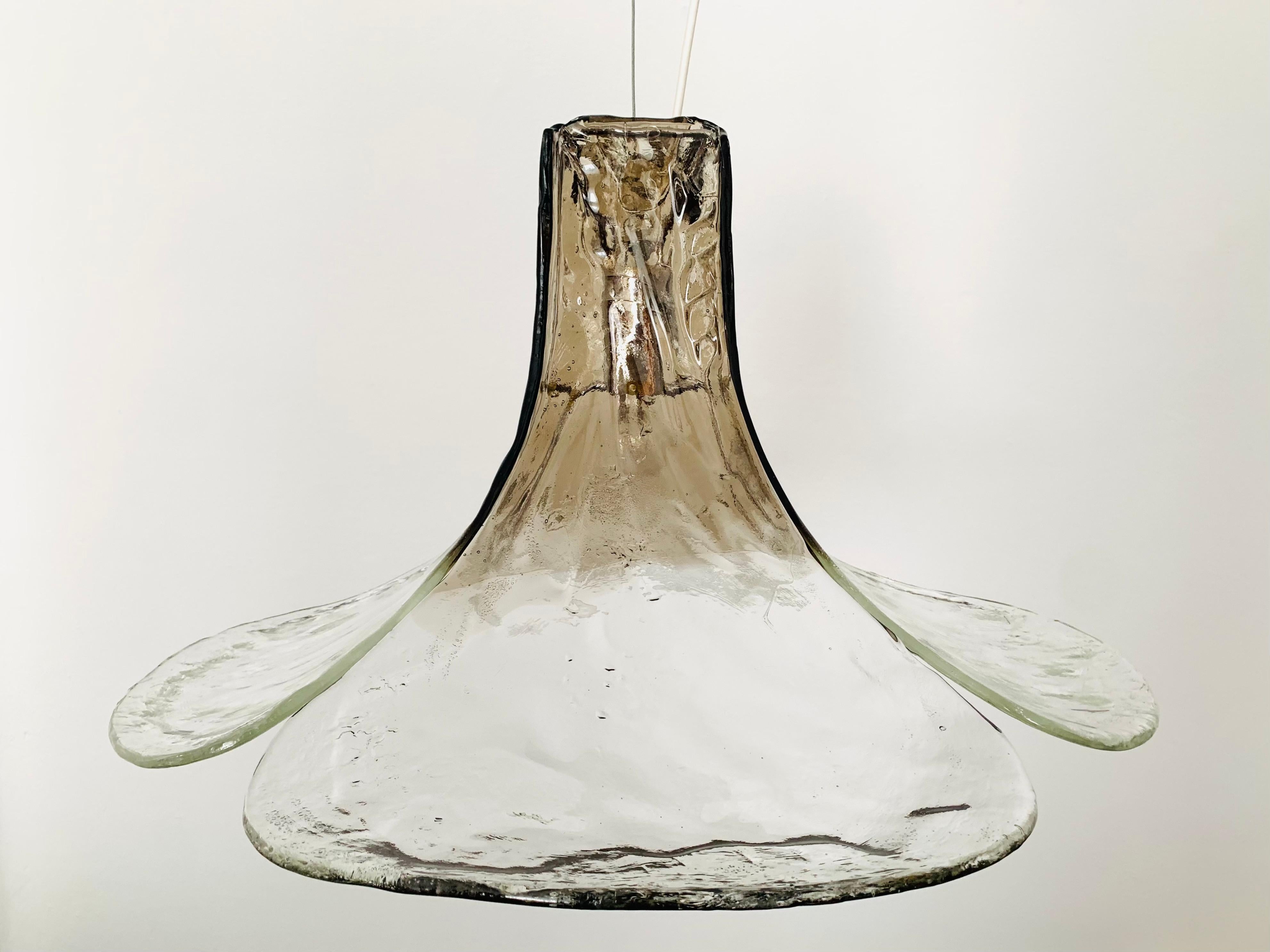 Milieu du XXe siècle Lustre en verre de Murano par Carlo Nason pour Mazzega en vente