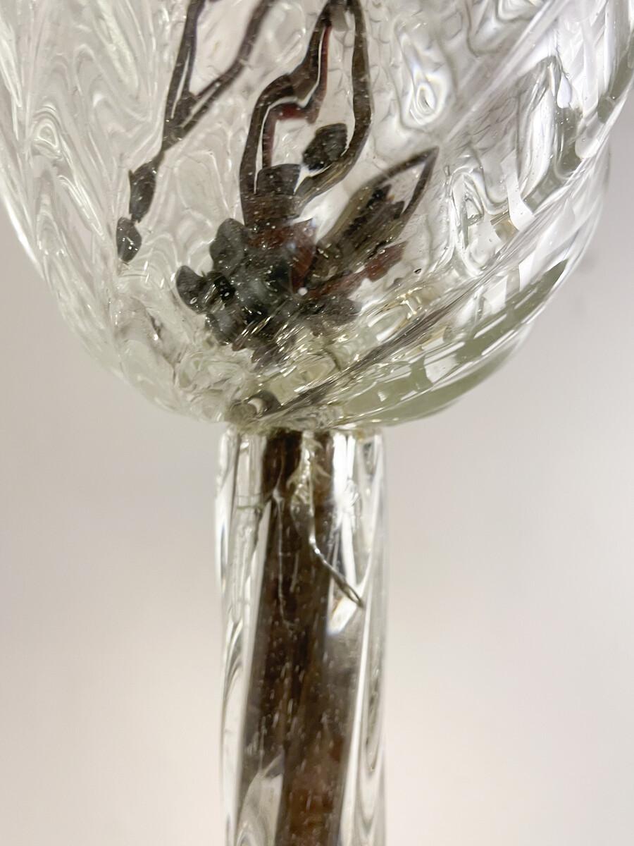 Murano-Glas-Kronleuchter von Ercole Barovier, 4 Arms Light, Italien, 1930er Jahre im Angebot 3