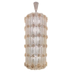 Murano Glass Chandelier by Flavio Poli for Seguso Vetri d’Arte, Hotel Gallia