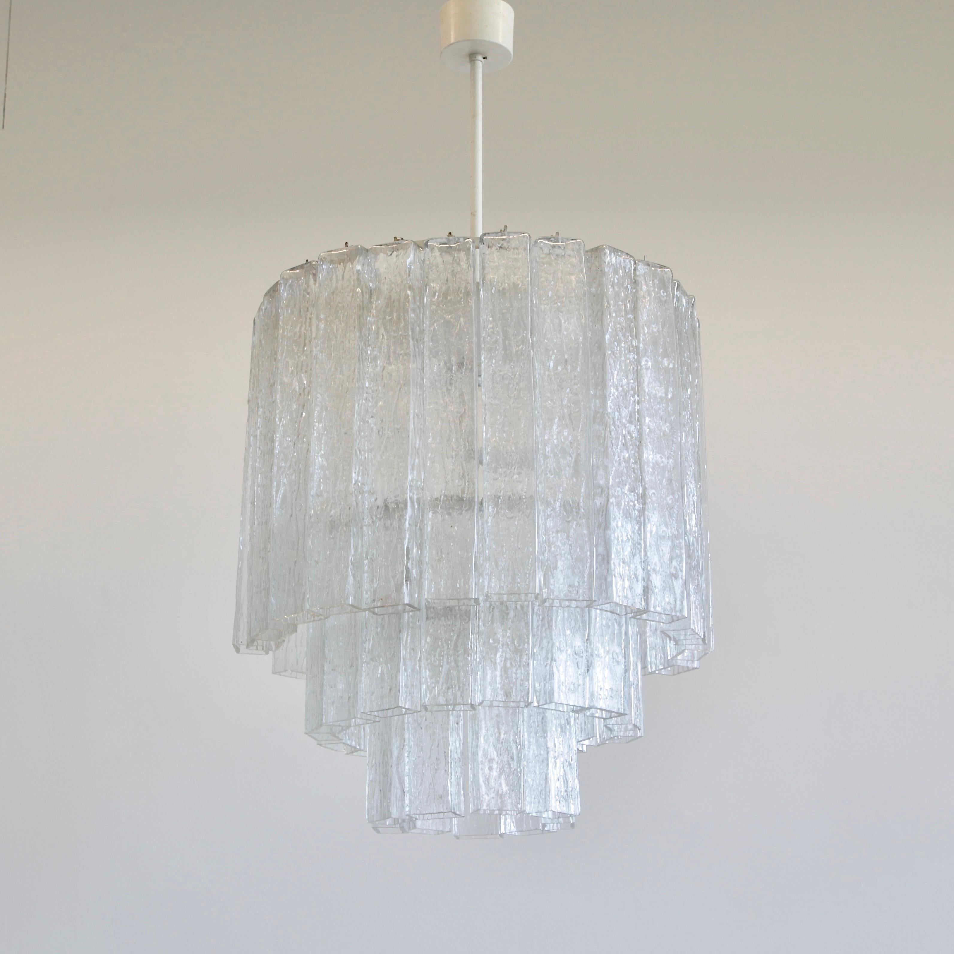 Italian Murano Glass Chandelier by Fratelli Toso, 1960s