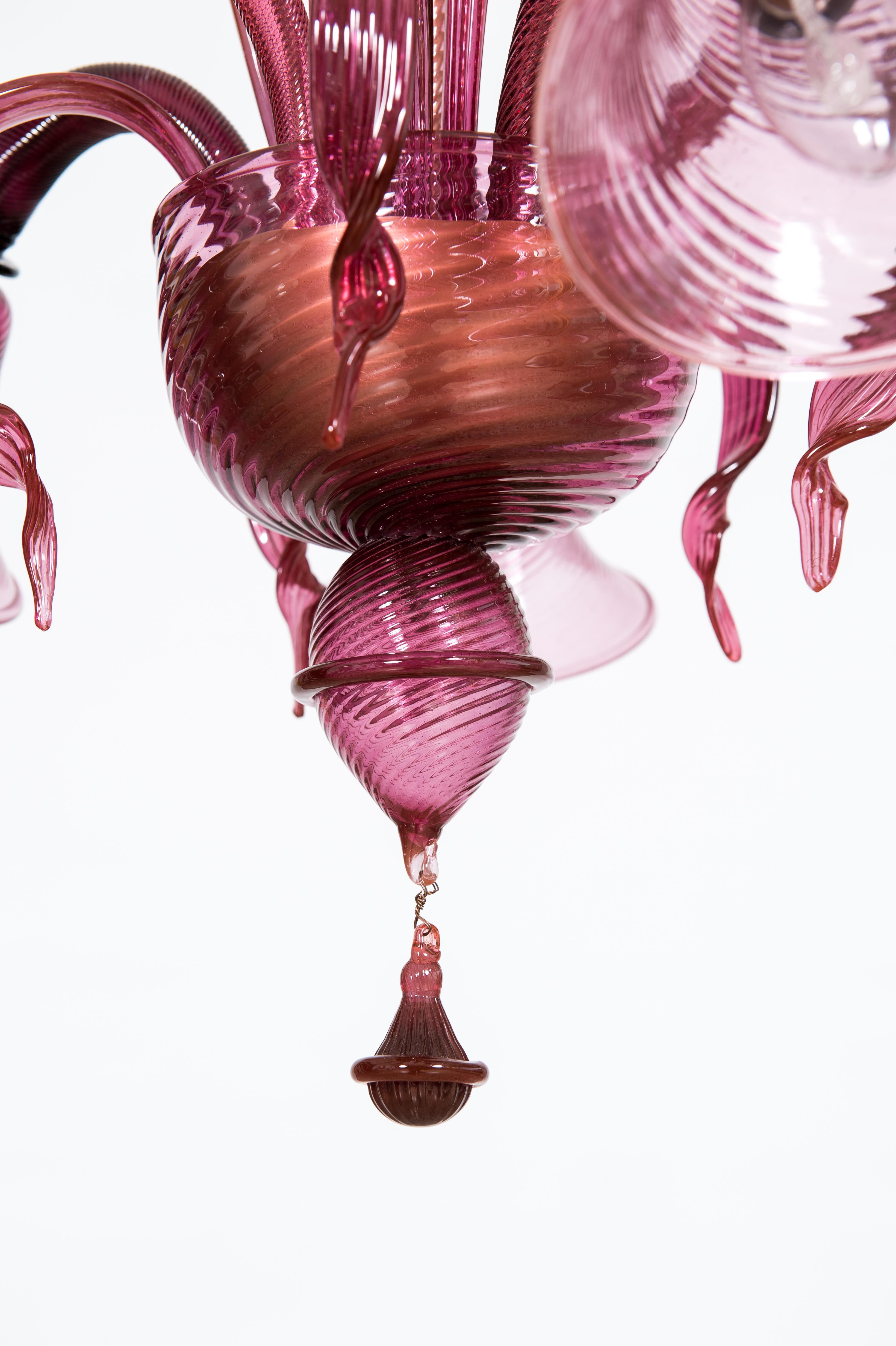 Lámpara de cristal de Murano de Giovanni Dalla Fina, Italia, años 70 Italiano en venta