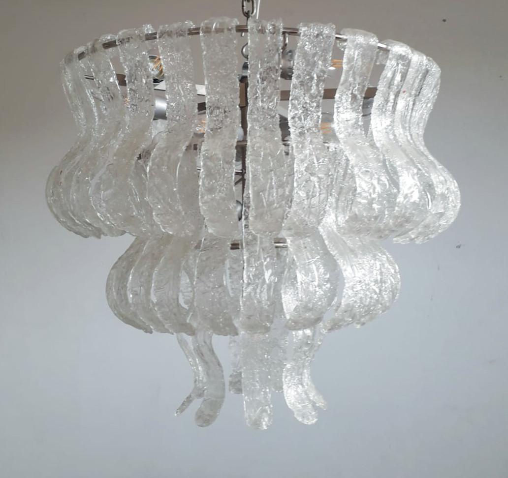 Mid-Century Modern Murano Glass Chandelier by La Murrina For Sale