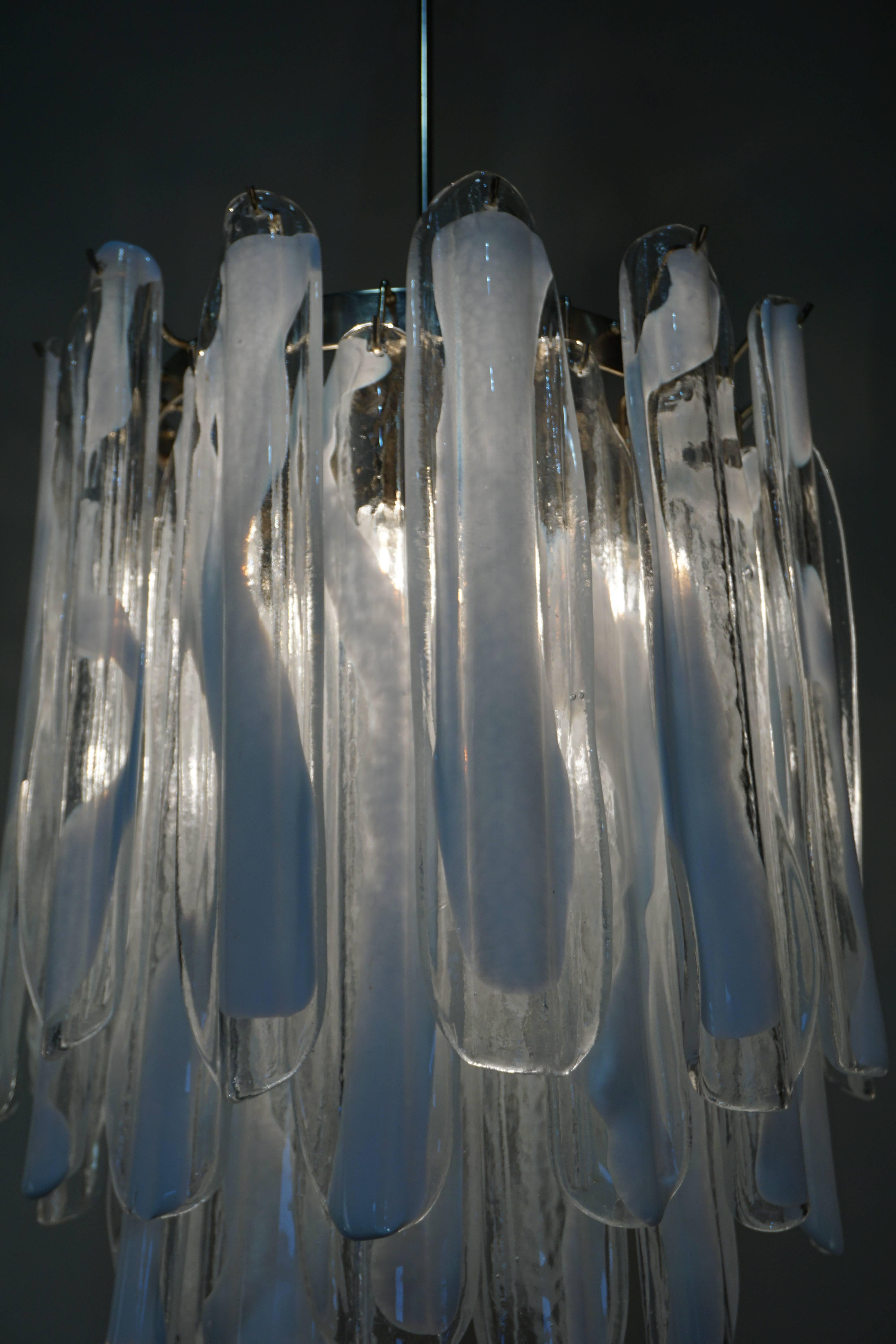 Modern Murano Glass Chandelier by Mazzega
