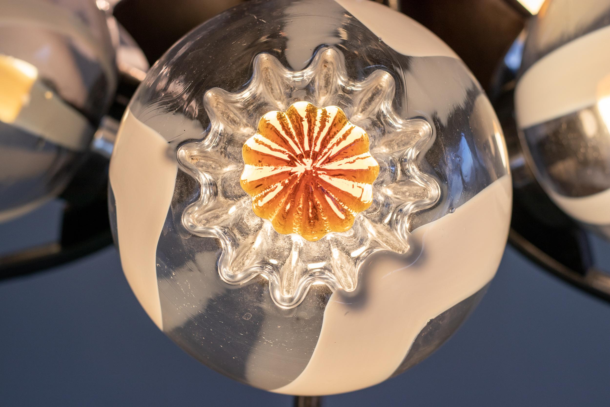 Lampadario in vetro di Murano di Mazzega Murano In condizioni buone in vendita a Dronten, NL