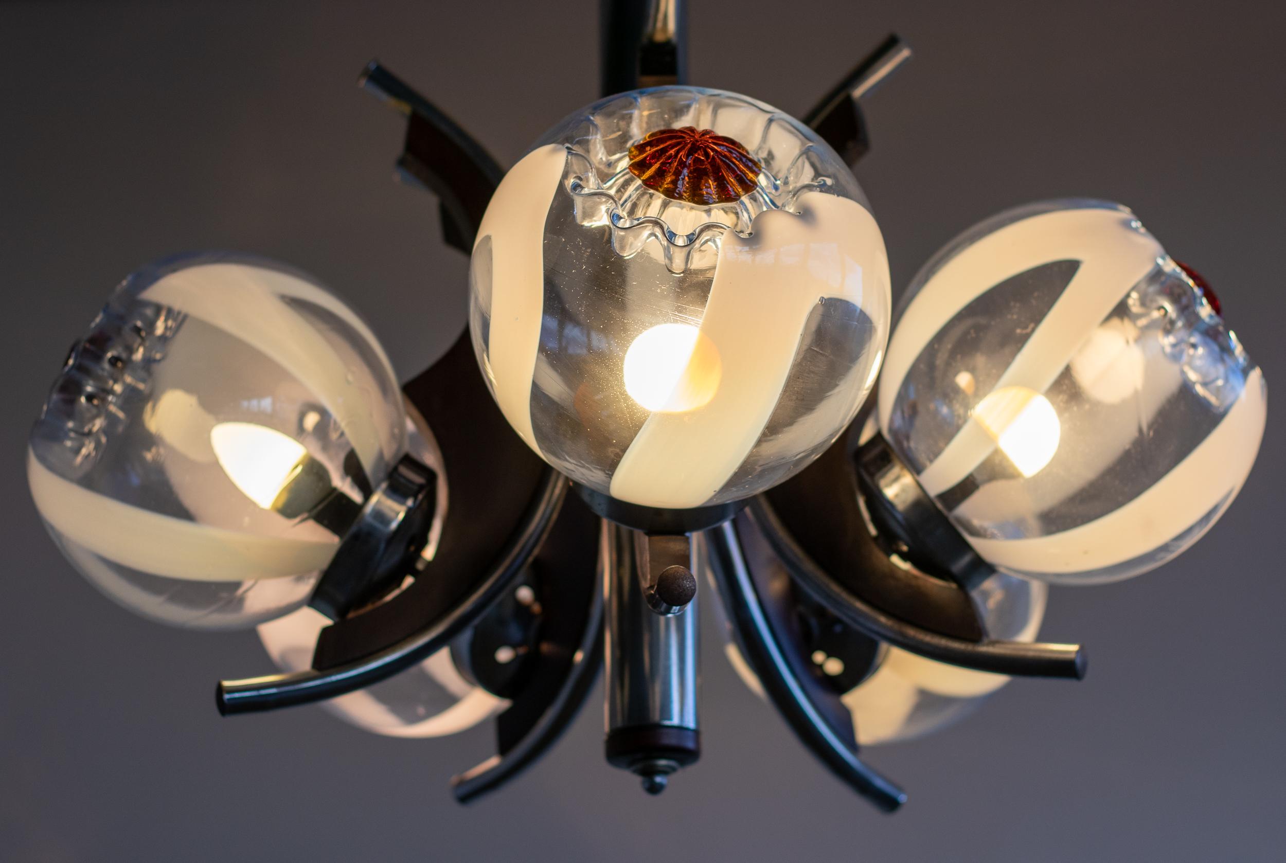 Murano-Glas-Kronleuchter von Mazzega, Italien, 1970 im Angebot 3