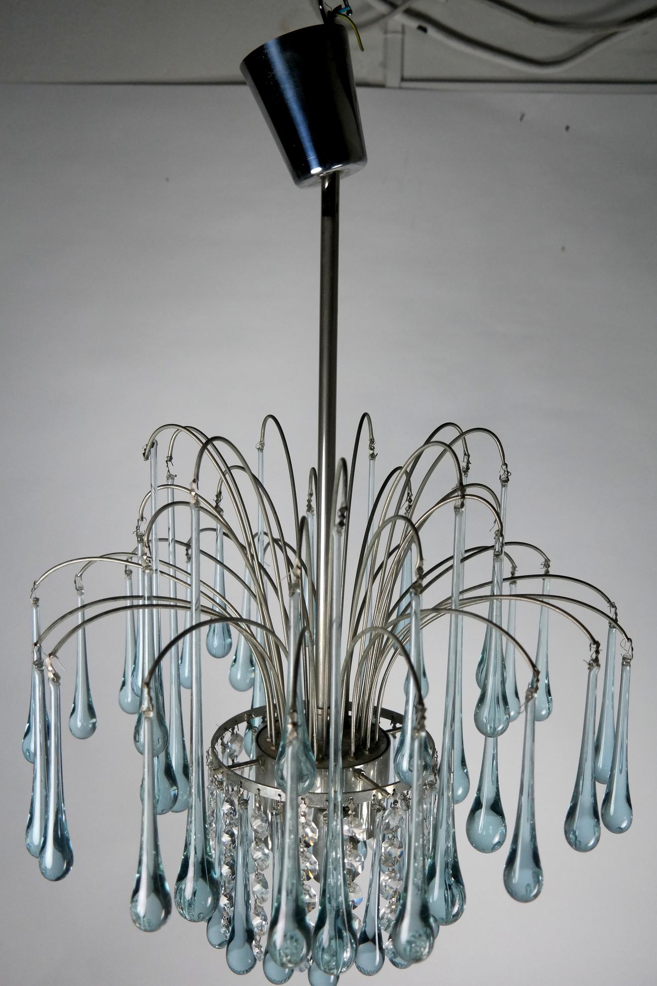 Mid-20th Century Murano Glass Chandelier by Paolo Venini, 1960s