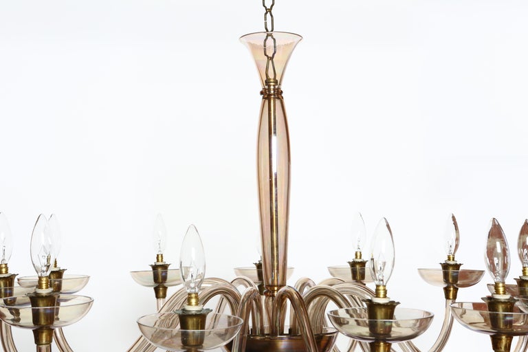 Murano Glass Chandelier by Pietro Toso In Good Condition For Sale In Brooklyn, NY