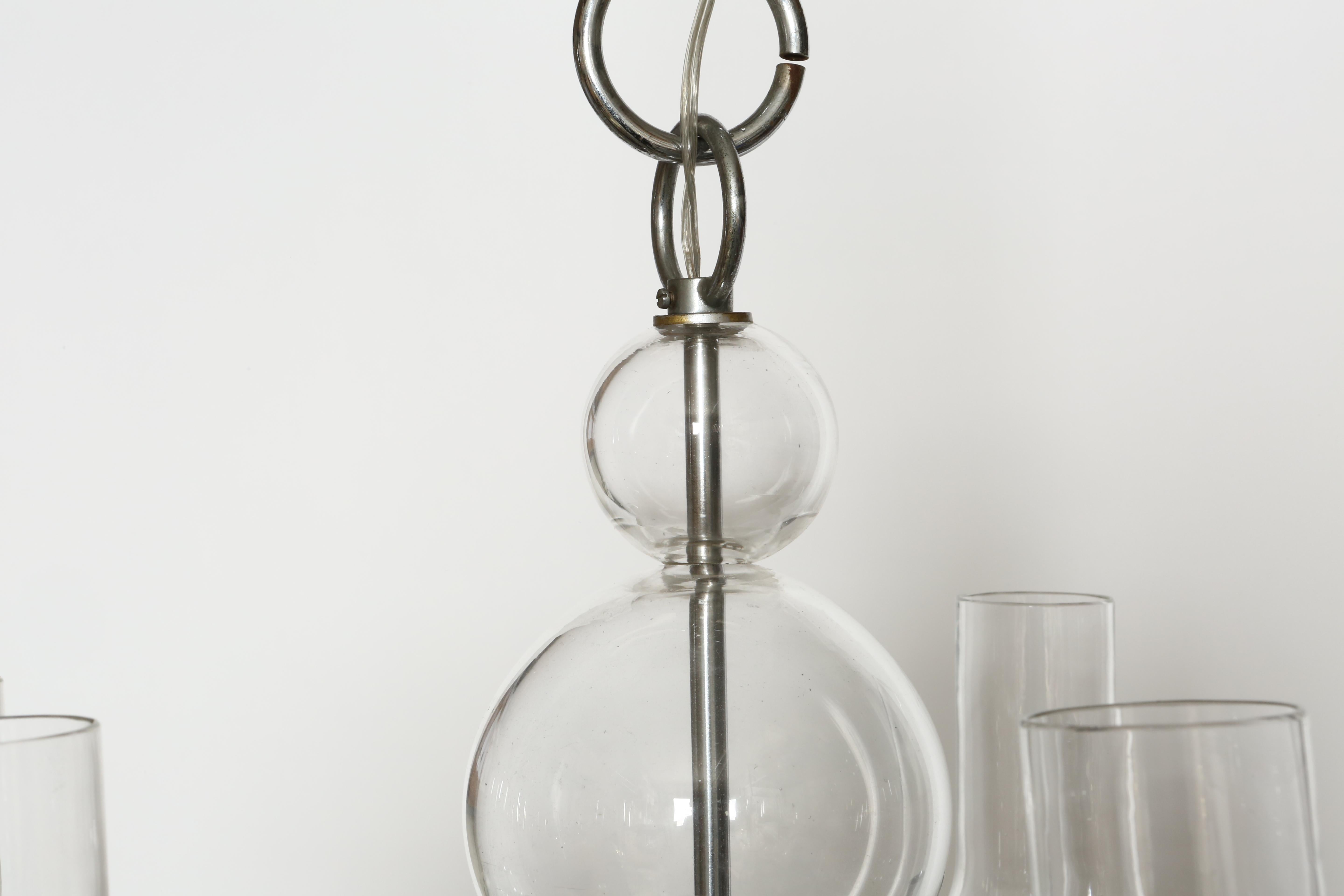 Murano Glass Chandelier by Seguso Vetri d'Arte For Sale 7