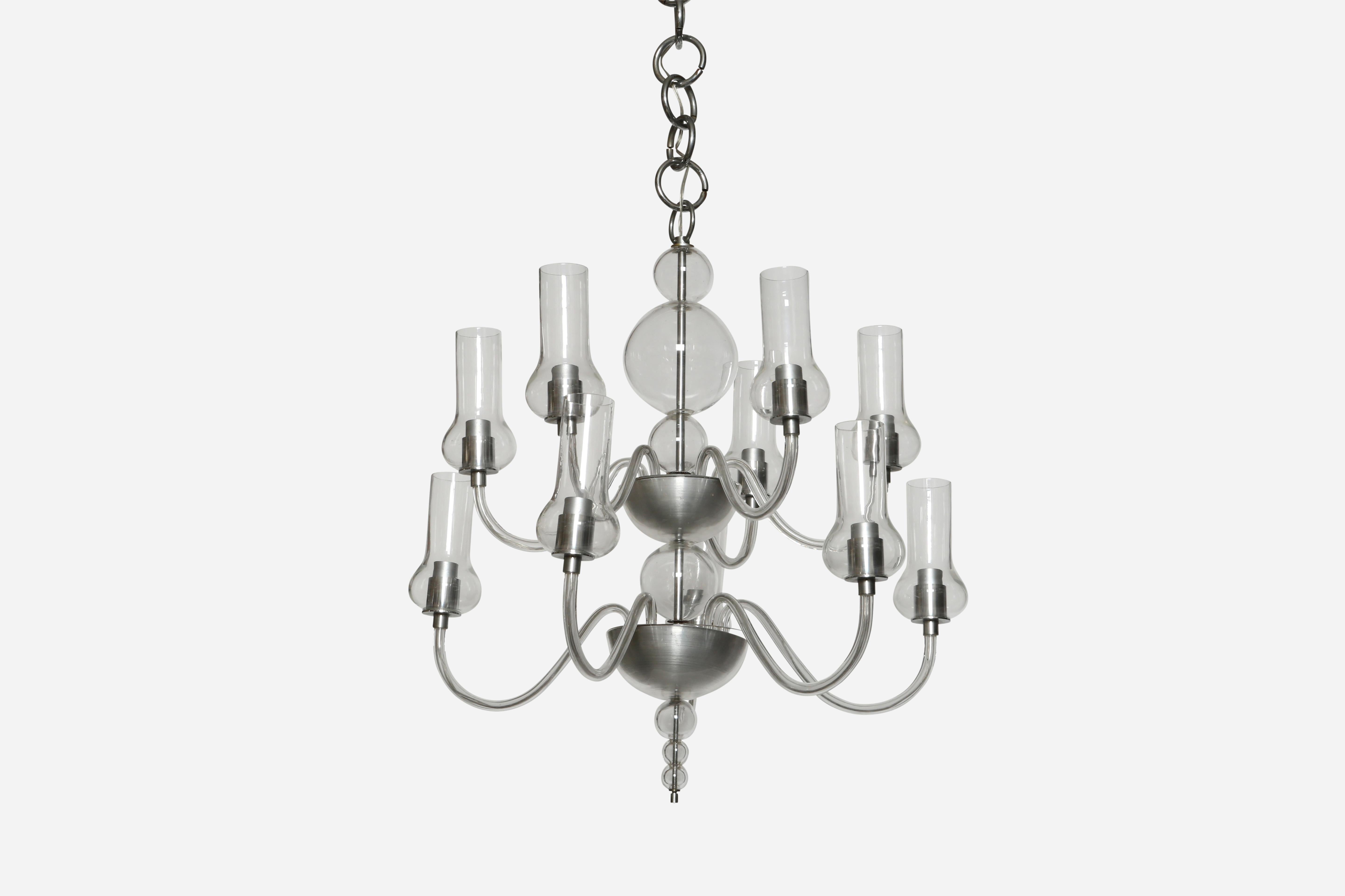 Murano Glass Chandelier by Seguso Vetri d'Arte In Good Condition For Sale In Brooklyn, NY