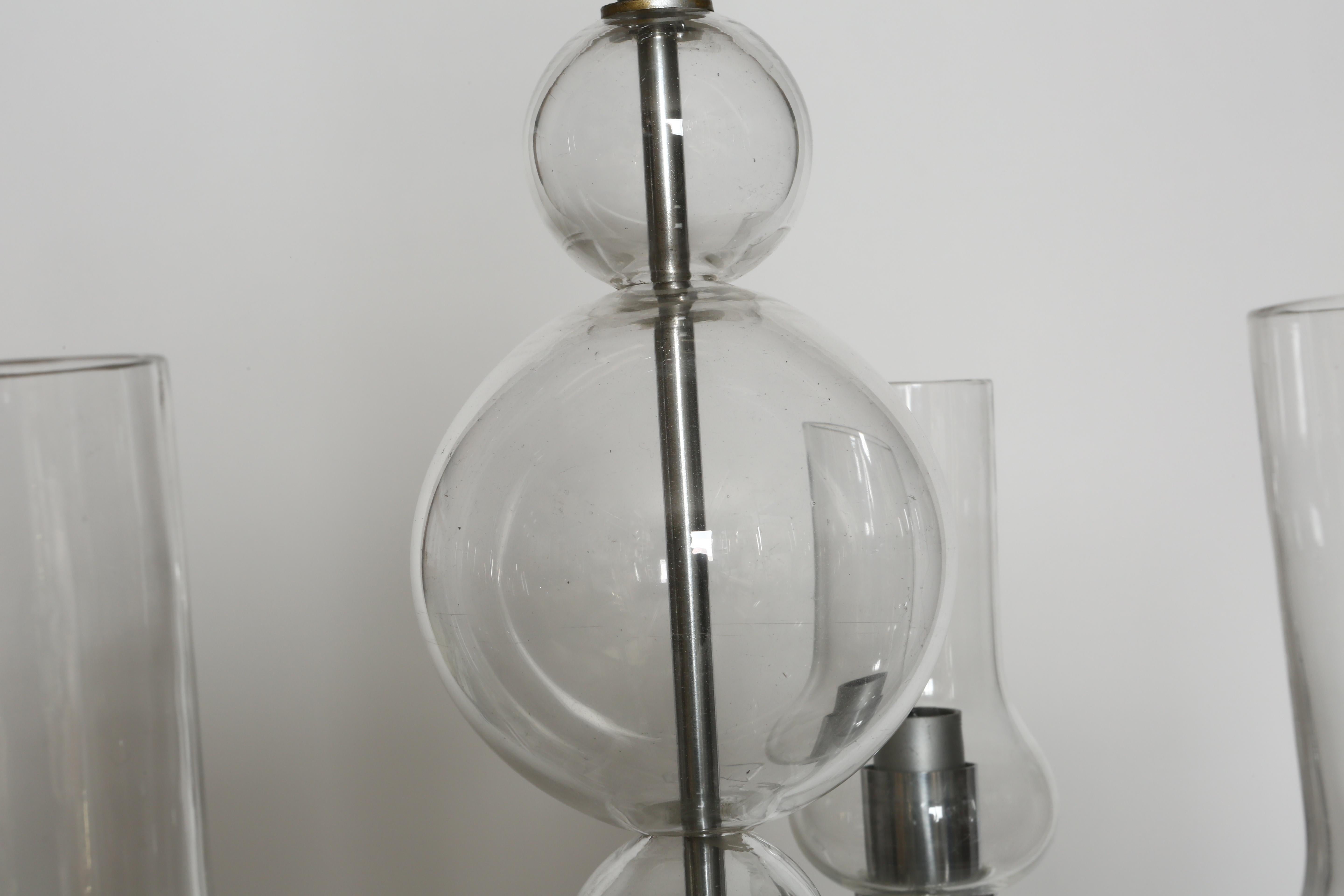 Lámpara de cristal de Murano de Seguso Vetri d'Arte, Italia, hacia la década de 1940 en venta 3