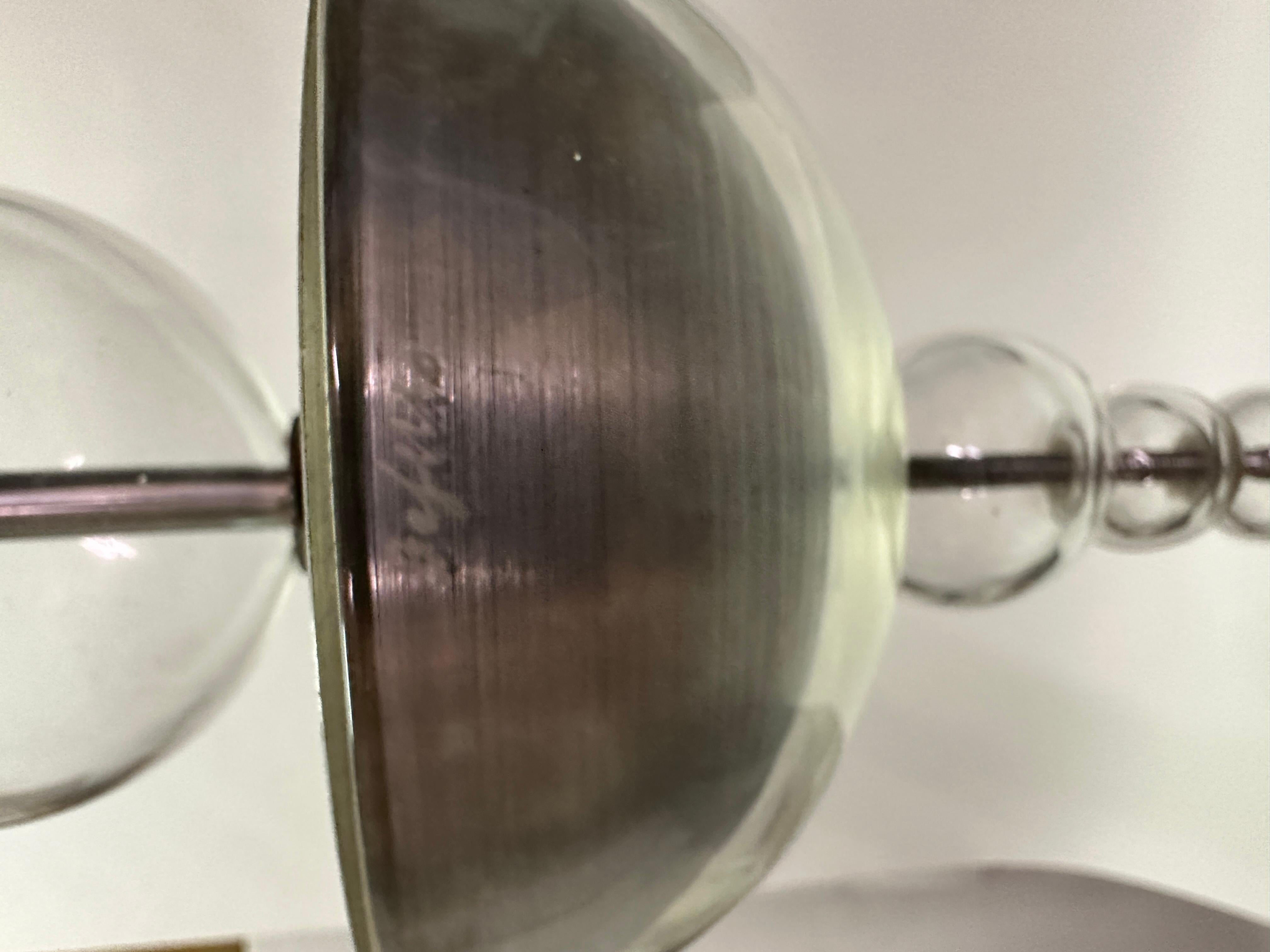 Lámpara de cristal de Murano de Seguso Vetri d'Arte, Italia, hacia la década de 1940 en venta 10