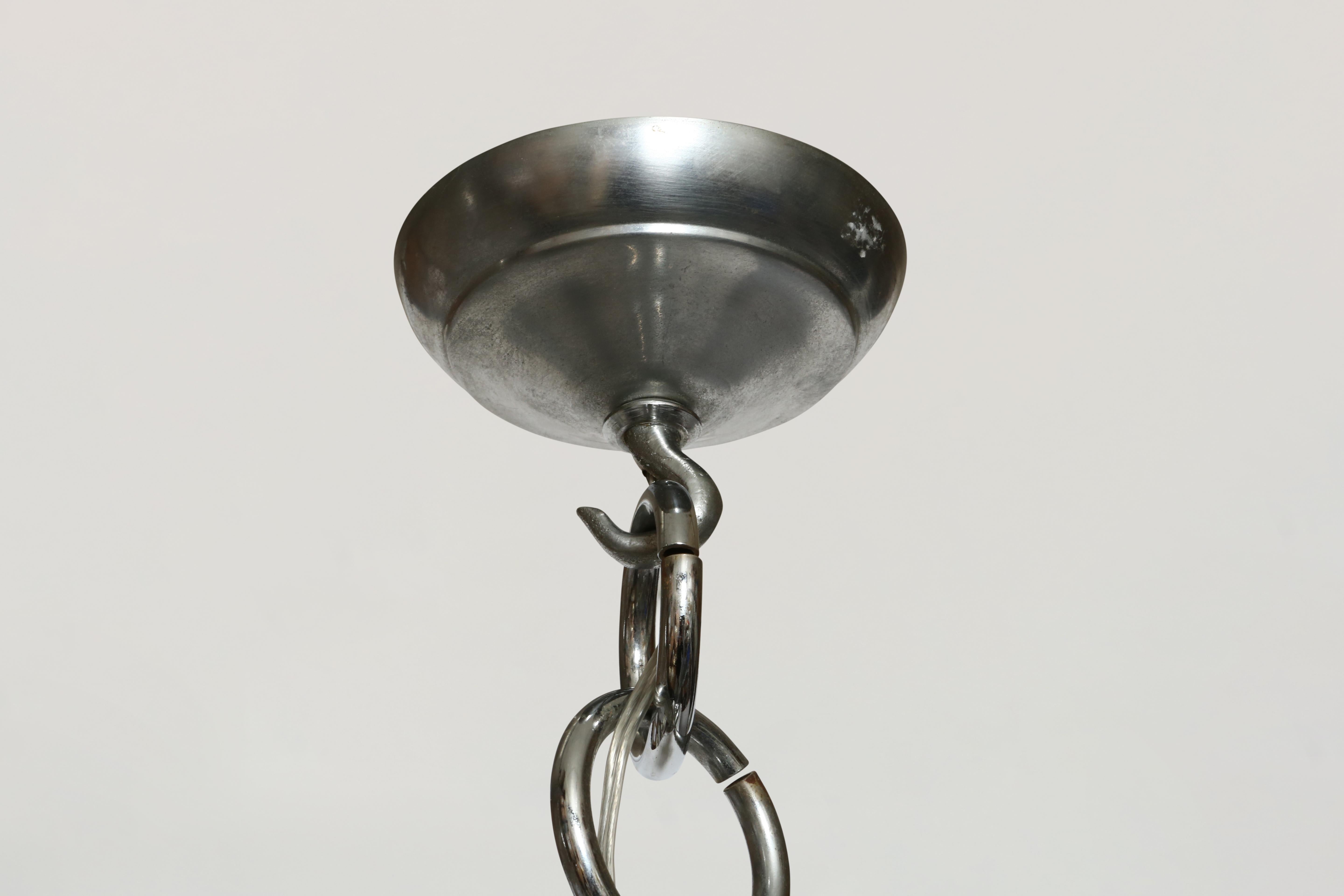 Lámpara de cristal de Murano de Seguso Vetri d'Arte, Italia, hacia la década de 1940 en venta 11