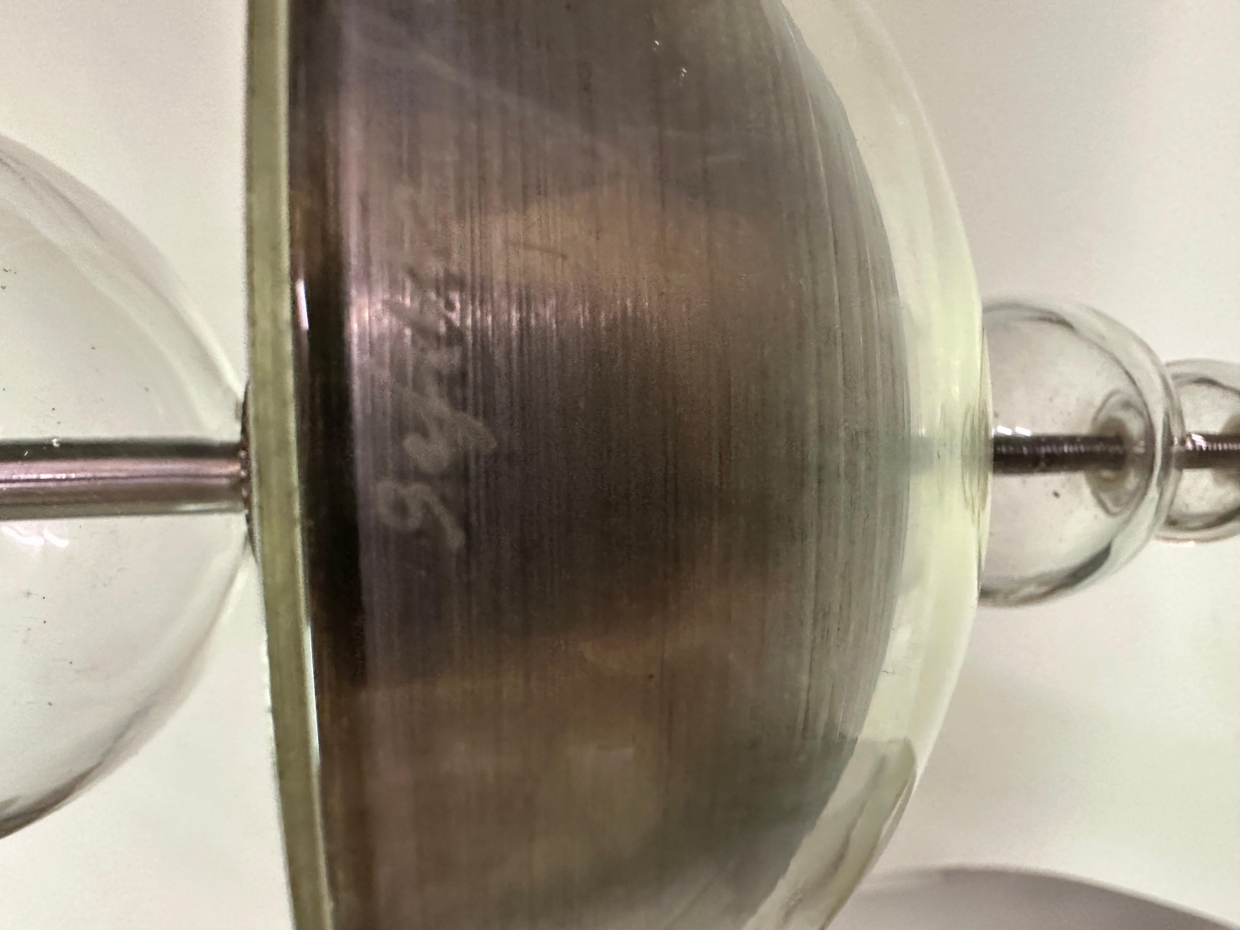 Lámpara de cristal de Murano de Seguso Vetri d'Arte, Italia, hacia la década de 1940 en venta 12