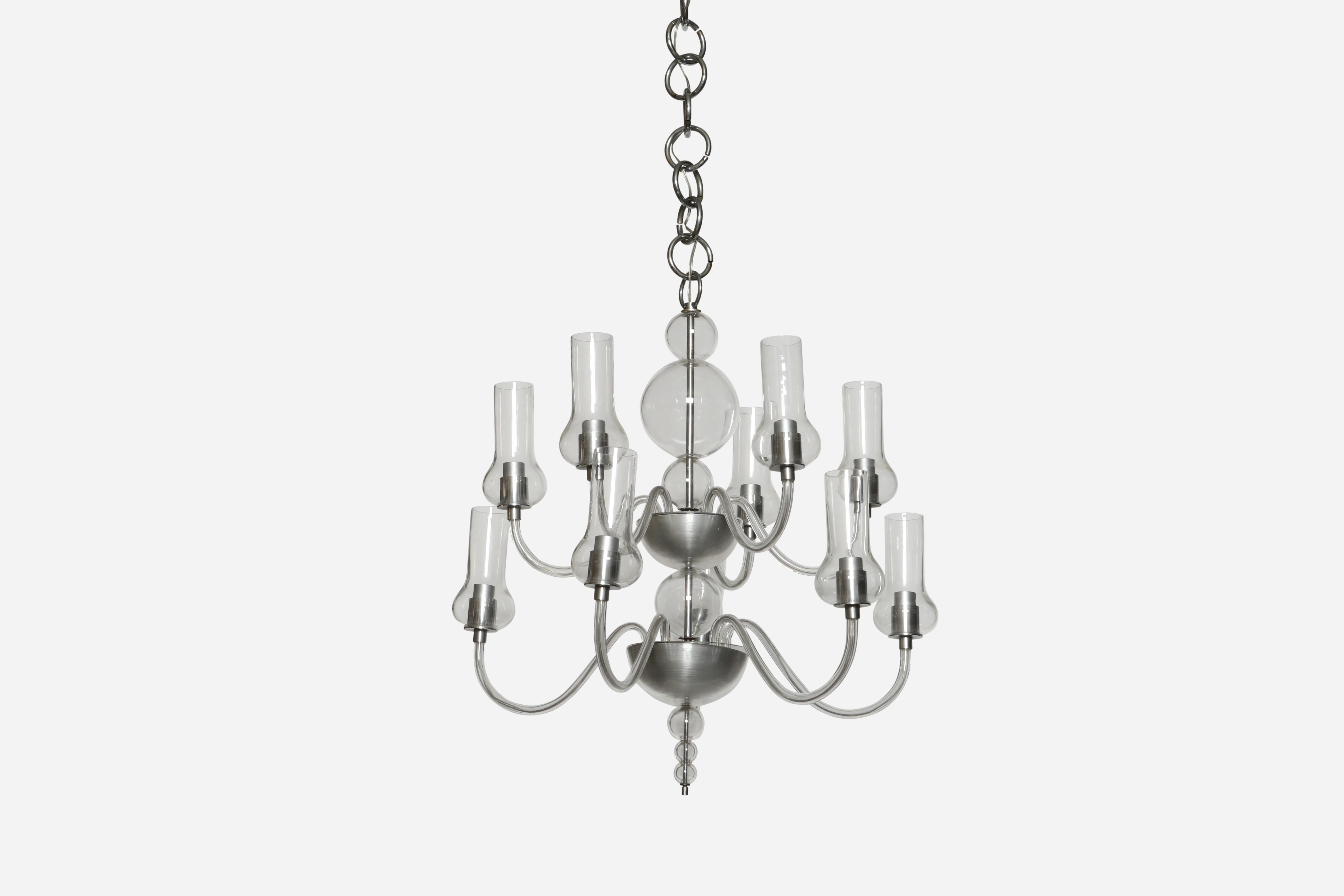 Lámpara de cristal de Murano de Seguso Vetri d'Arte, Italia, hacia la década de 1940 Moderno de mediados de siglo en venta