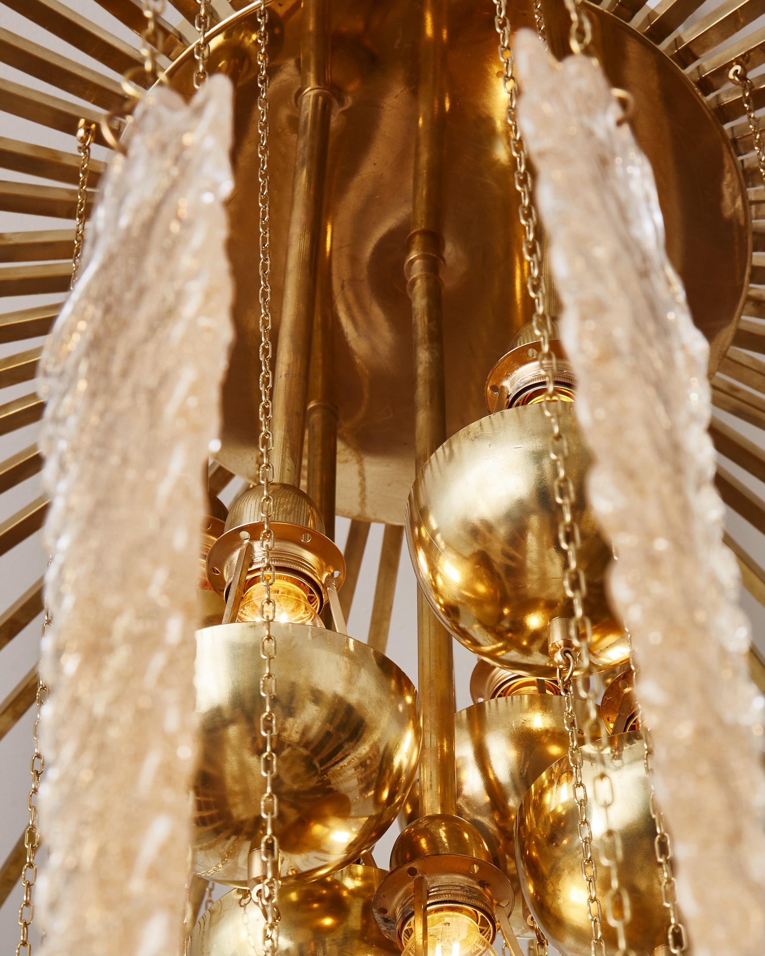Italiano Lampadario in vetro di Murano di Studio A Glustin in vendita