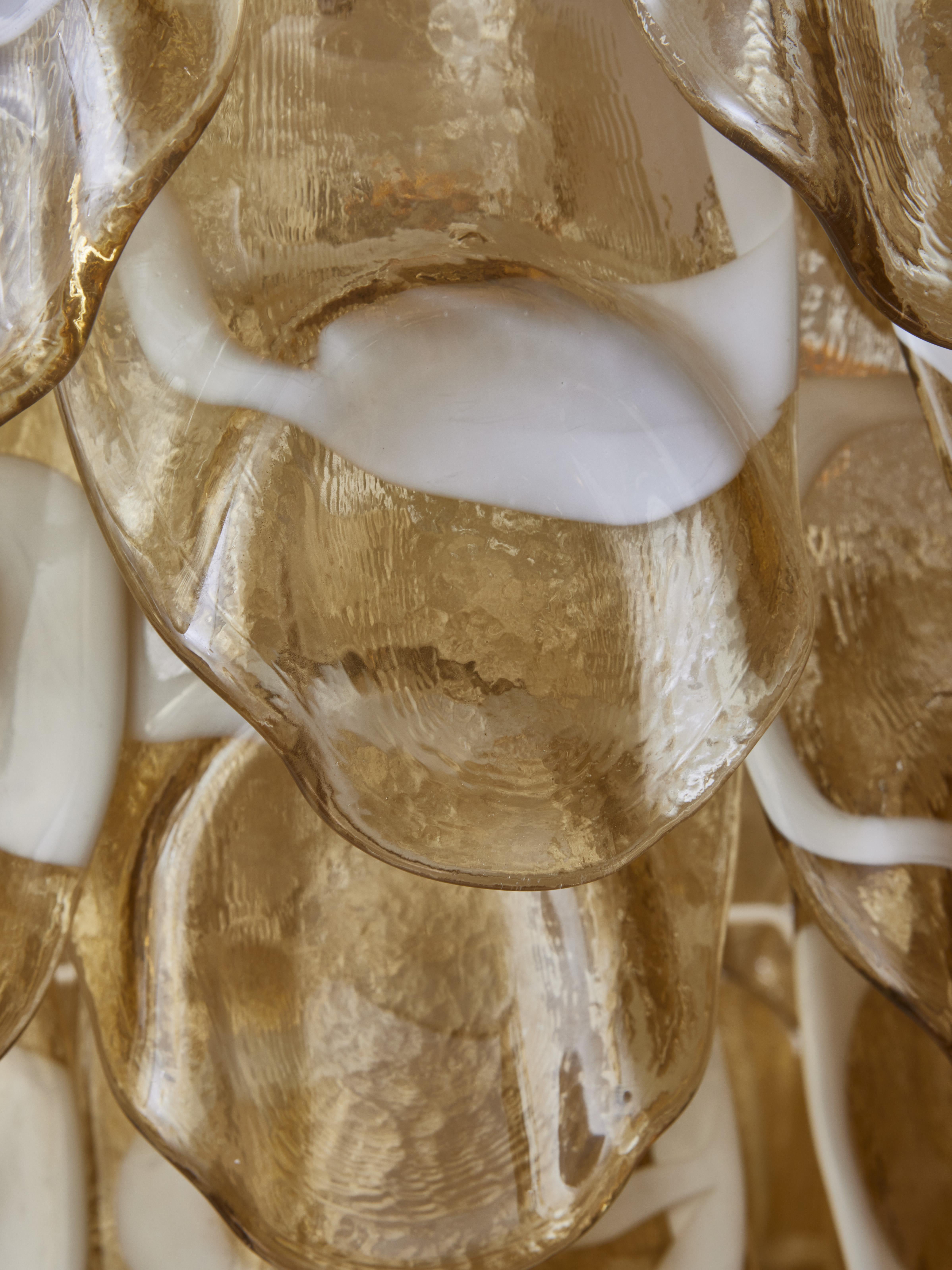 Contemporary Murano glass chandelier by Studio Glustin For Sale