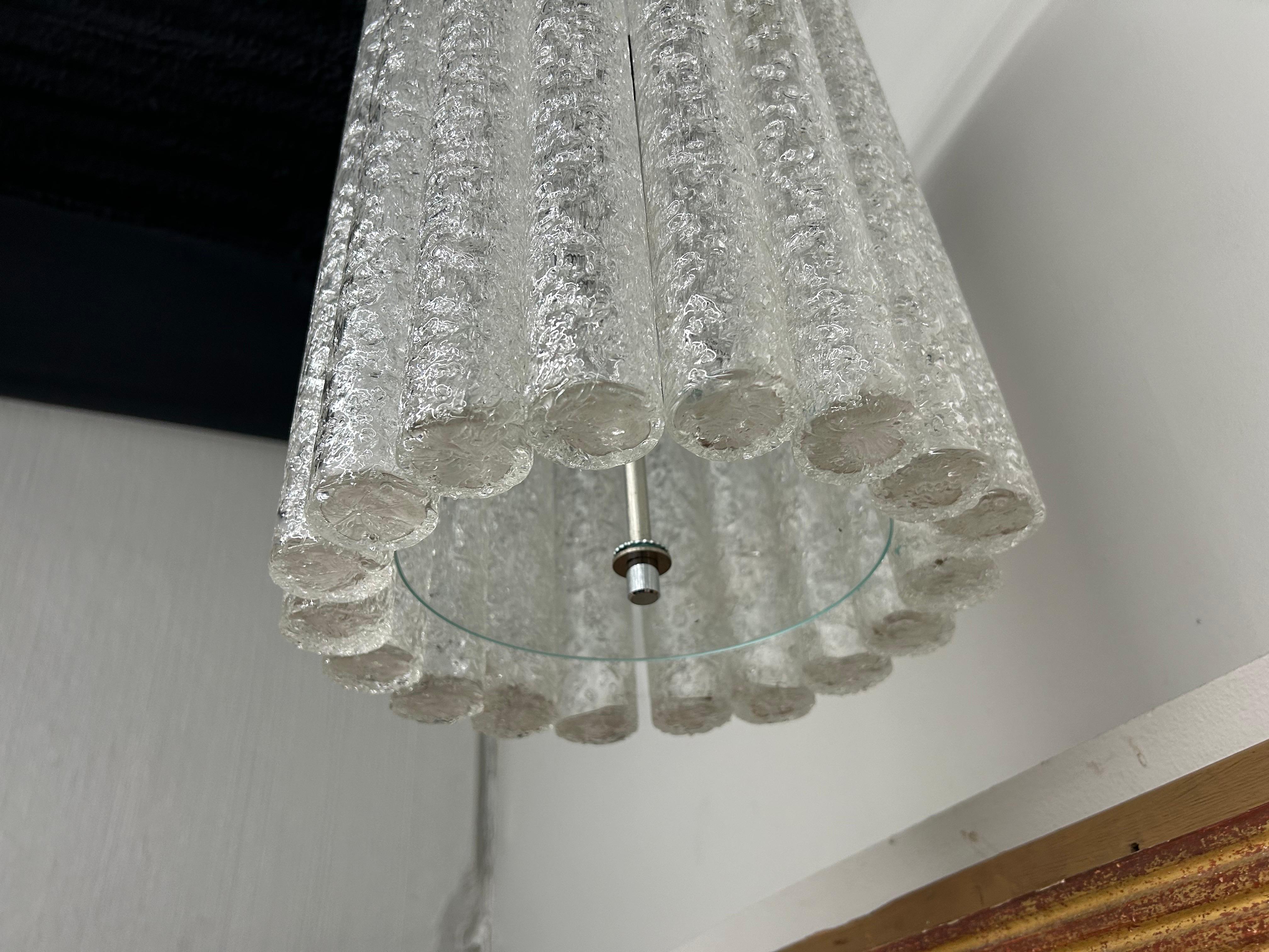 Lampadario in vetro di Murano di Toni Zuccheri per Venini in vendita 3