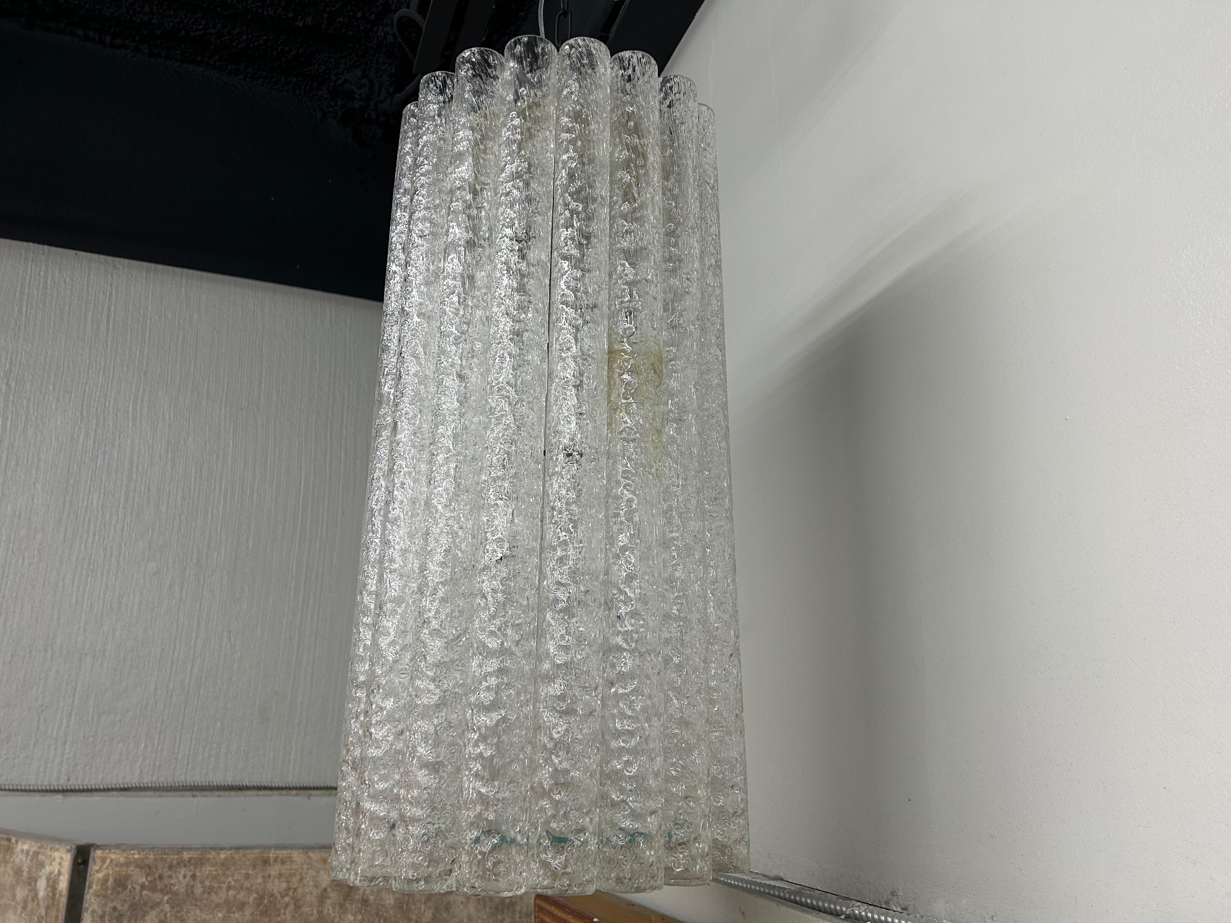 Lampadario in vetro di Murano di Toni Zuccheri per Venini in vendita 4