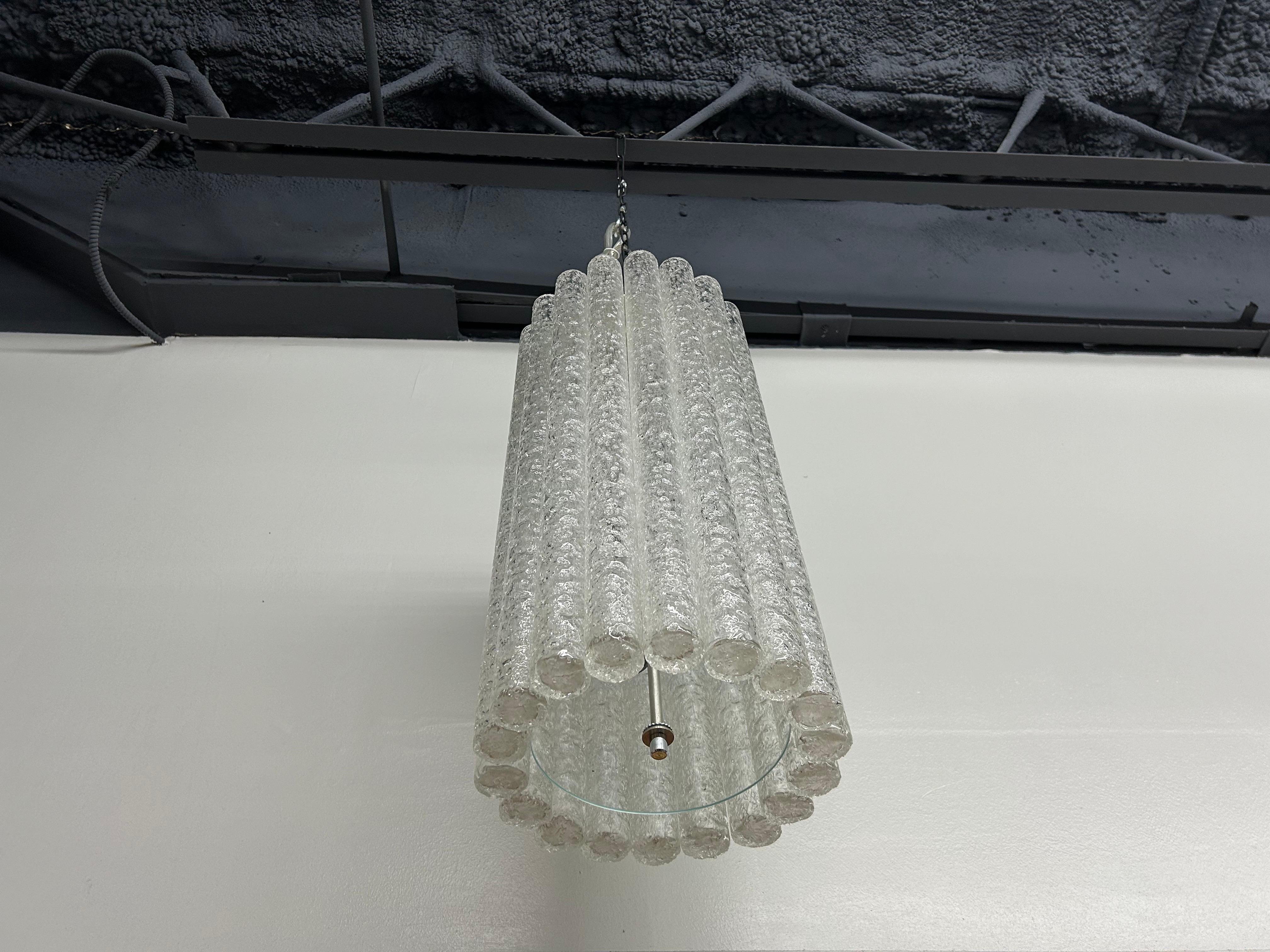 Lampadario in vetro di Murano di Toni Zuccheri per Venini In condizioni buone in vendita a Houston, TX