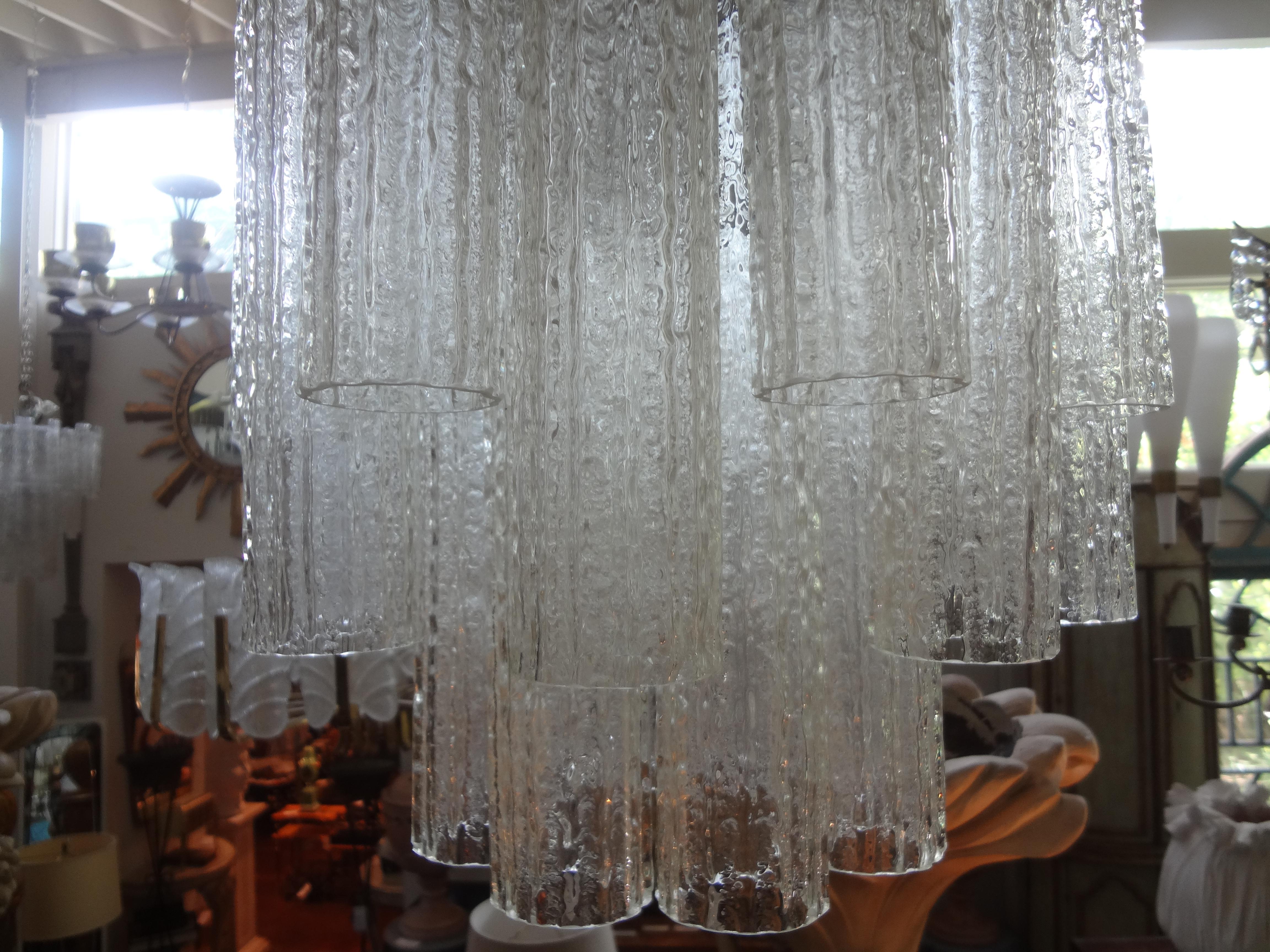 Mid-20th Century Murano Glass Chandelier by Toni Zuccheri for Venini For Sale
