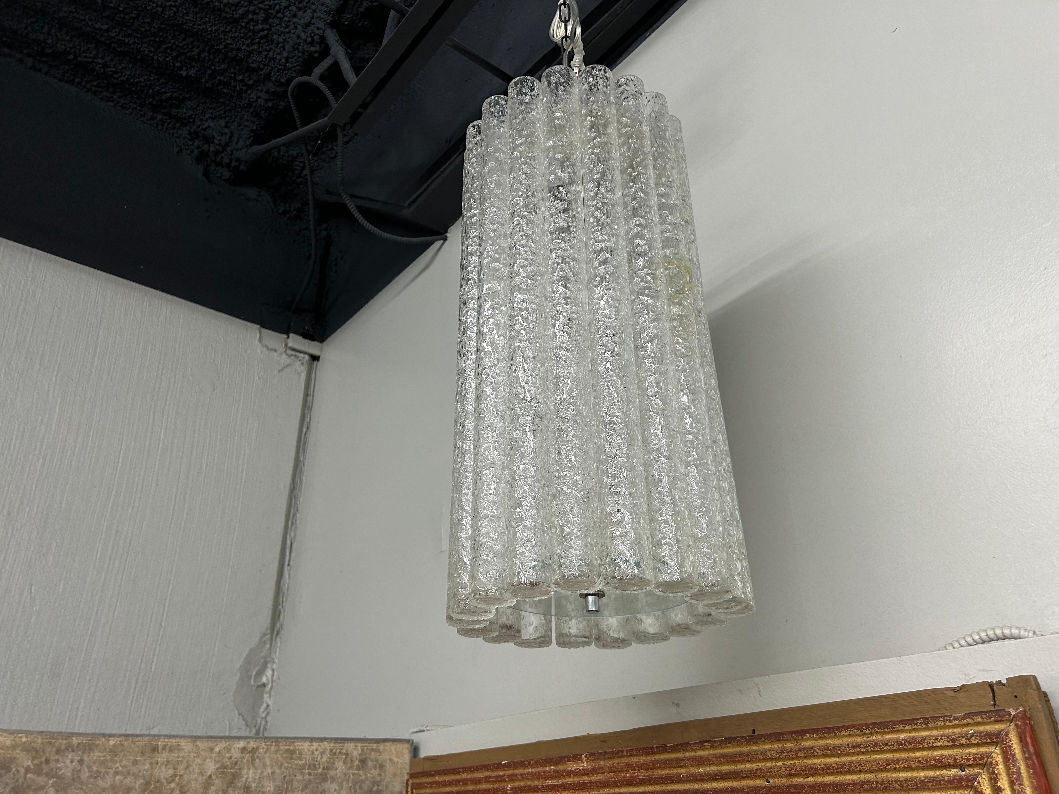 Lampadario in vetro di Murano di Toni Zuccheri per Venini in vendita 1