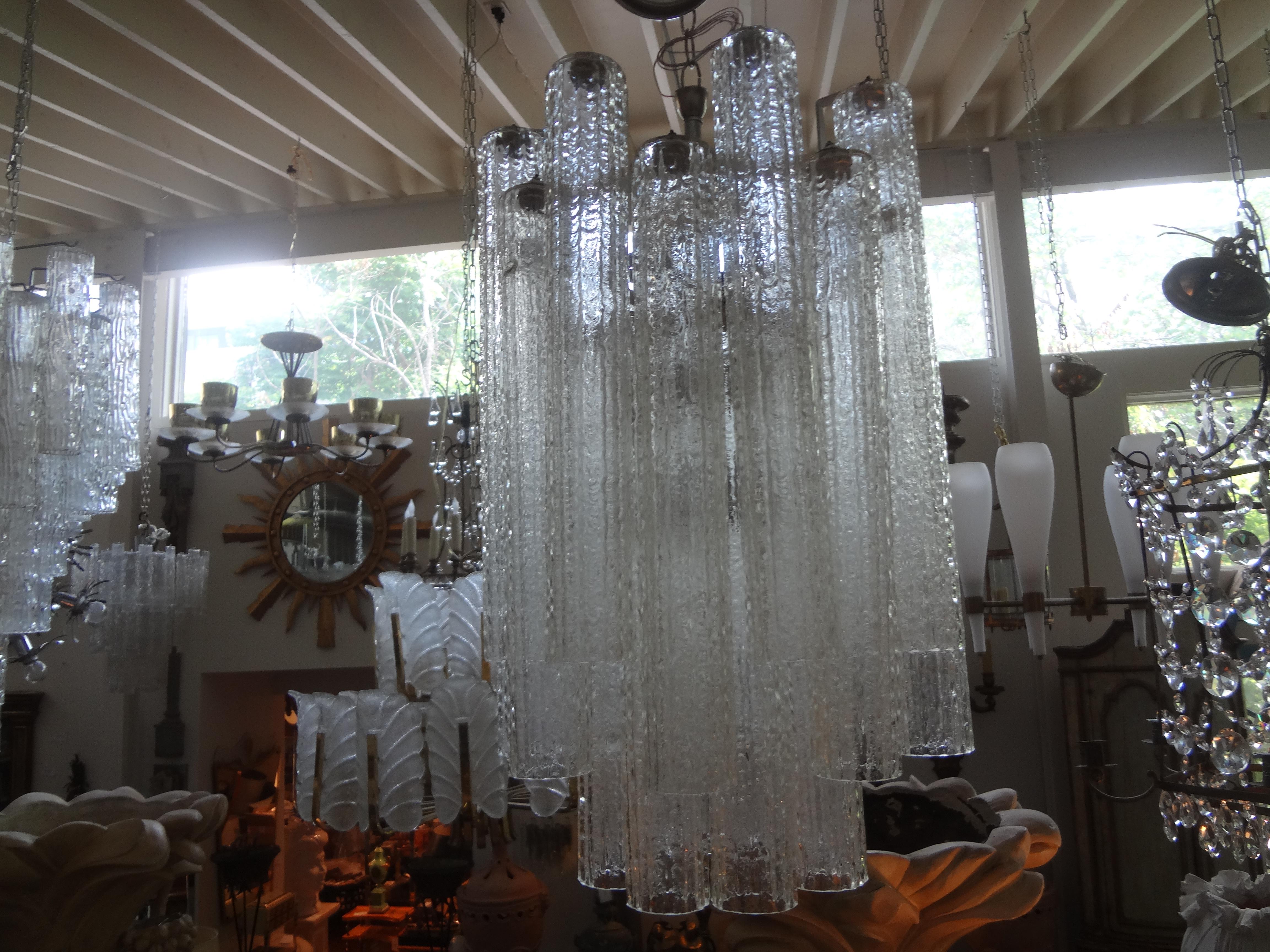 Murano Glass Chandelier by Toni Zuccheri for Venini For Sale 1
