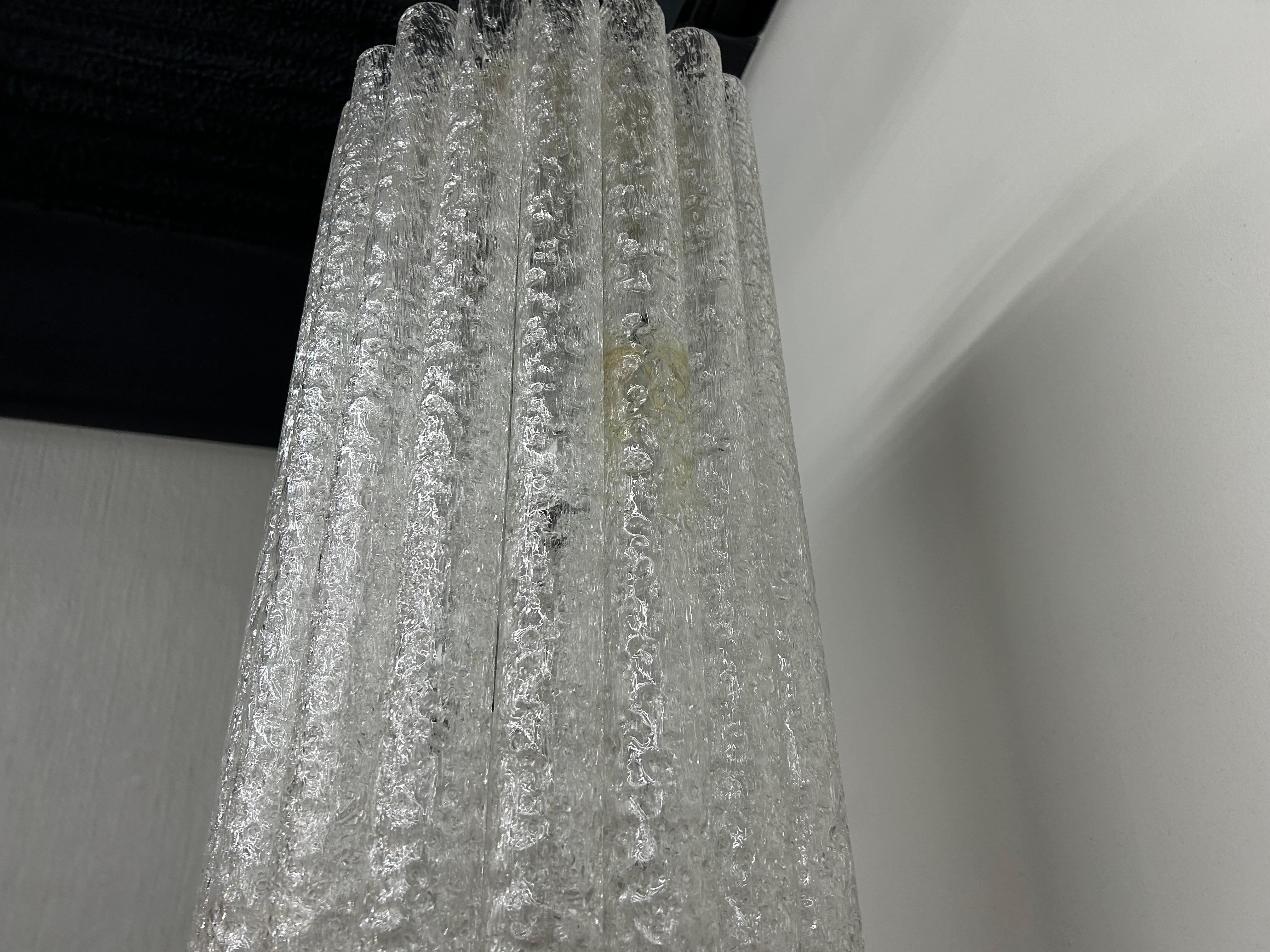 Lampadario in vetro di Murano di Toni Zuccheri per Venini in vendita 2