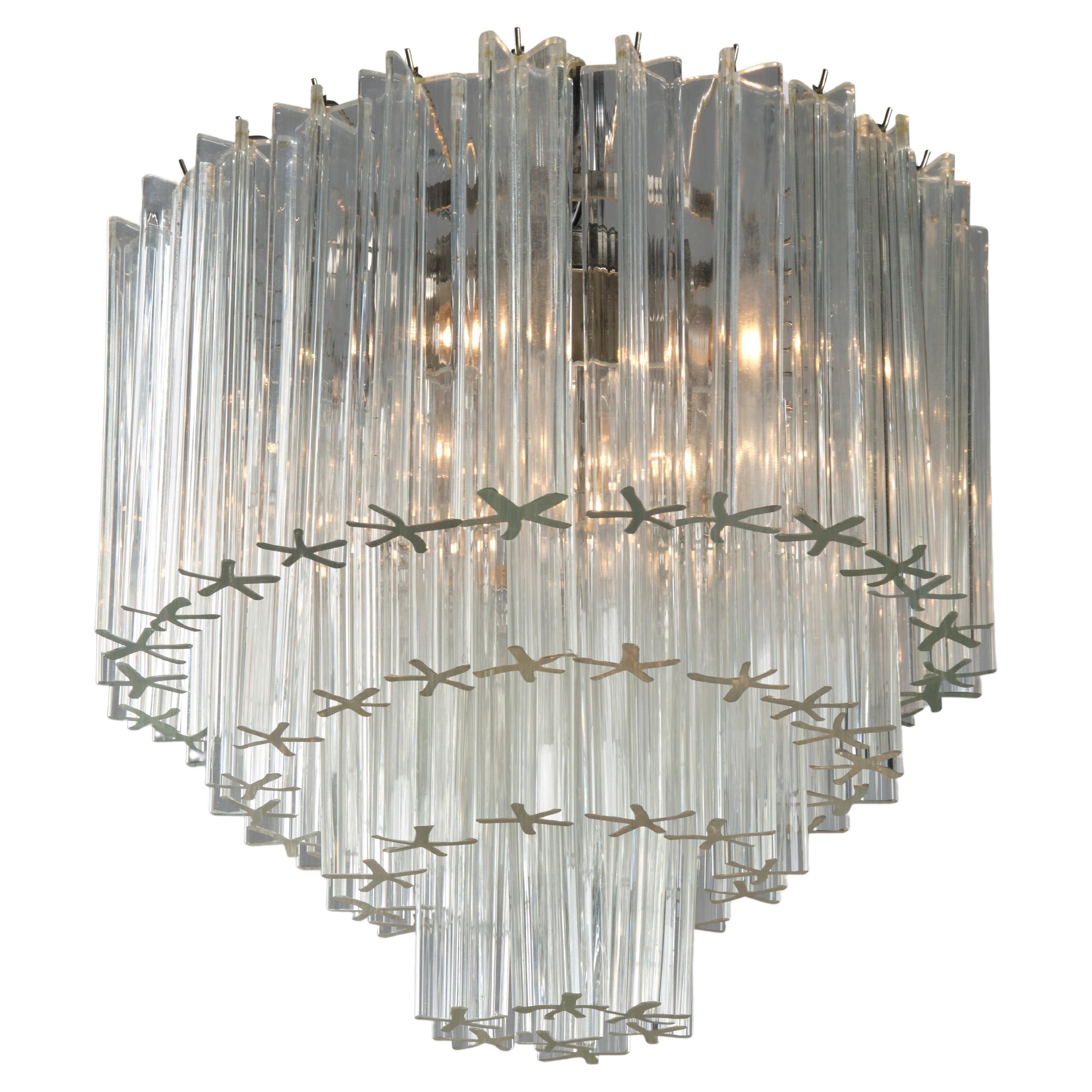 venini murano glass chandelier