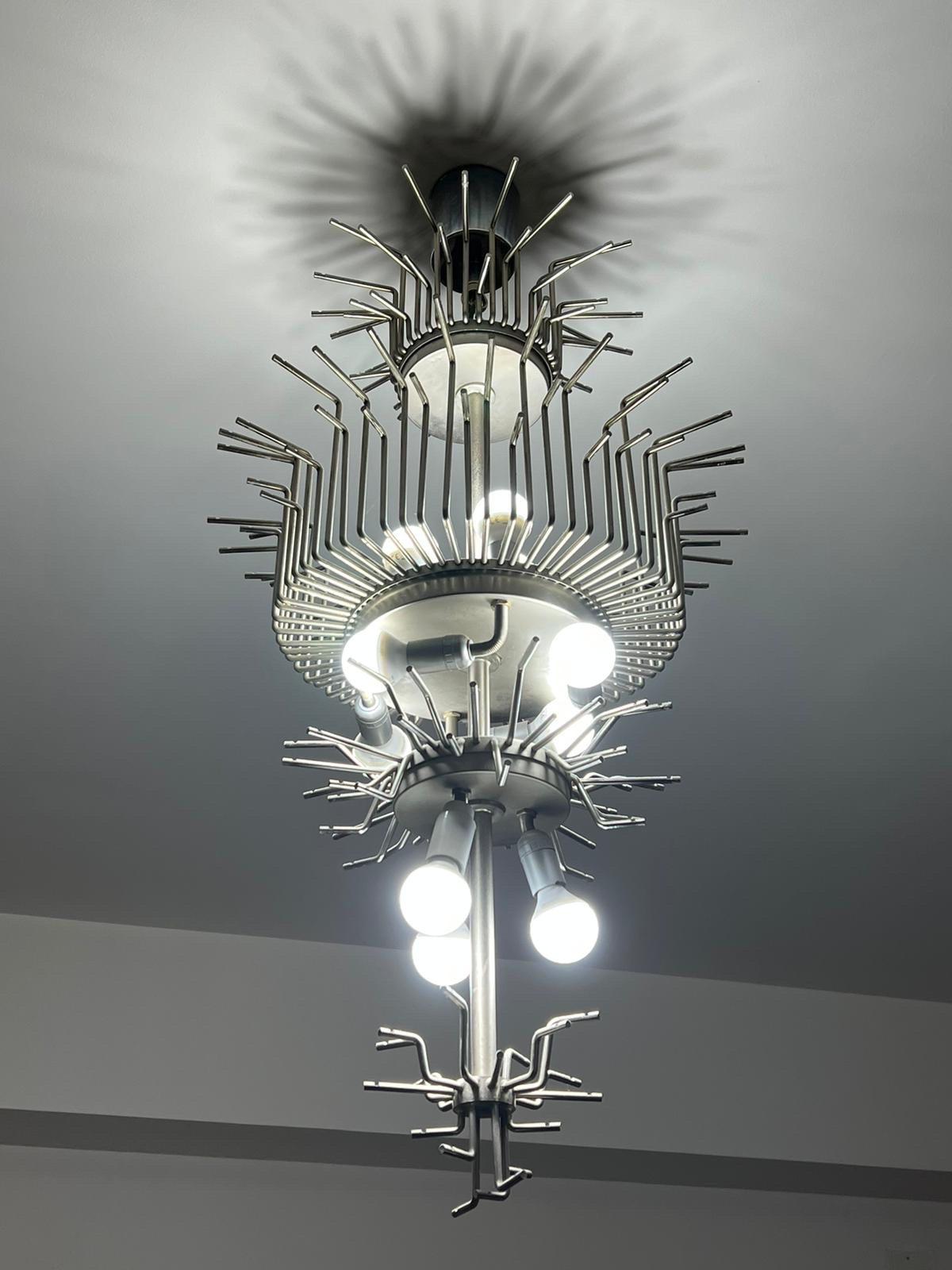 Murano Glass Chandelier by Venini, 1960s For Sale 10
