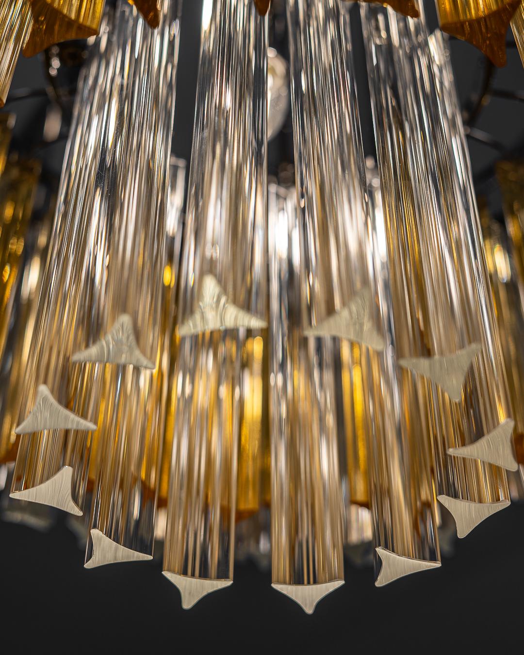 Beautiful chandelier made entirely by hand and designed by the great designer Jules LELEU. Jules is one of the pioneers and one of the great names in decorative art from 1910 to 1973.

The LELEU style has since become a signature, one of the most
