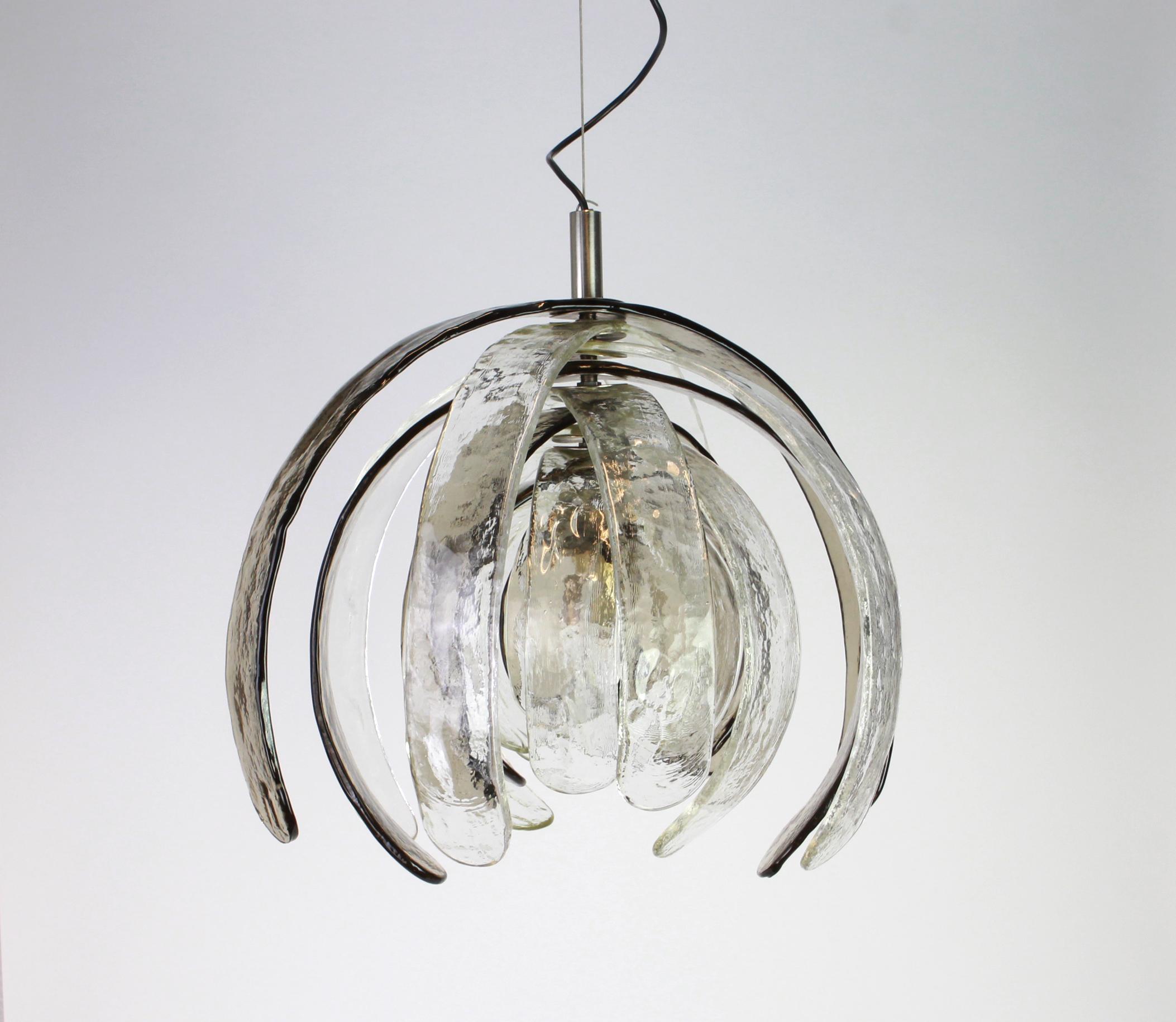 Murano Glass Chandelier Designed by Carlo Nason for Kalmar, 1960s In Good Condition For Sale In Aachen, NRW