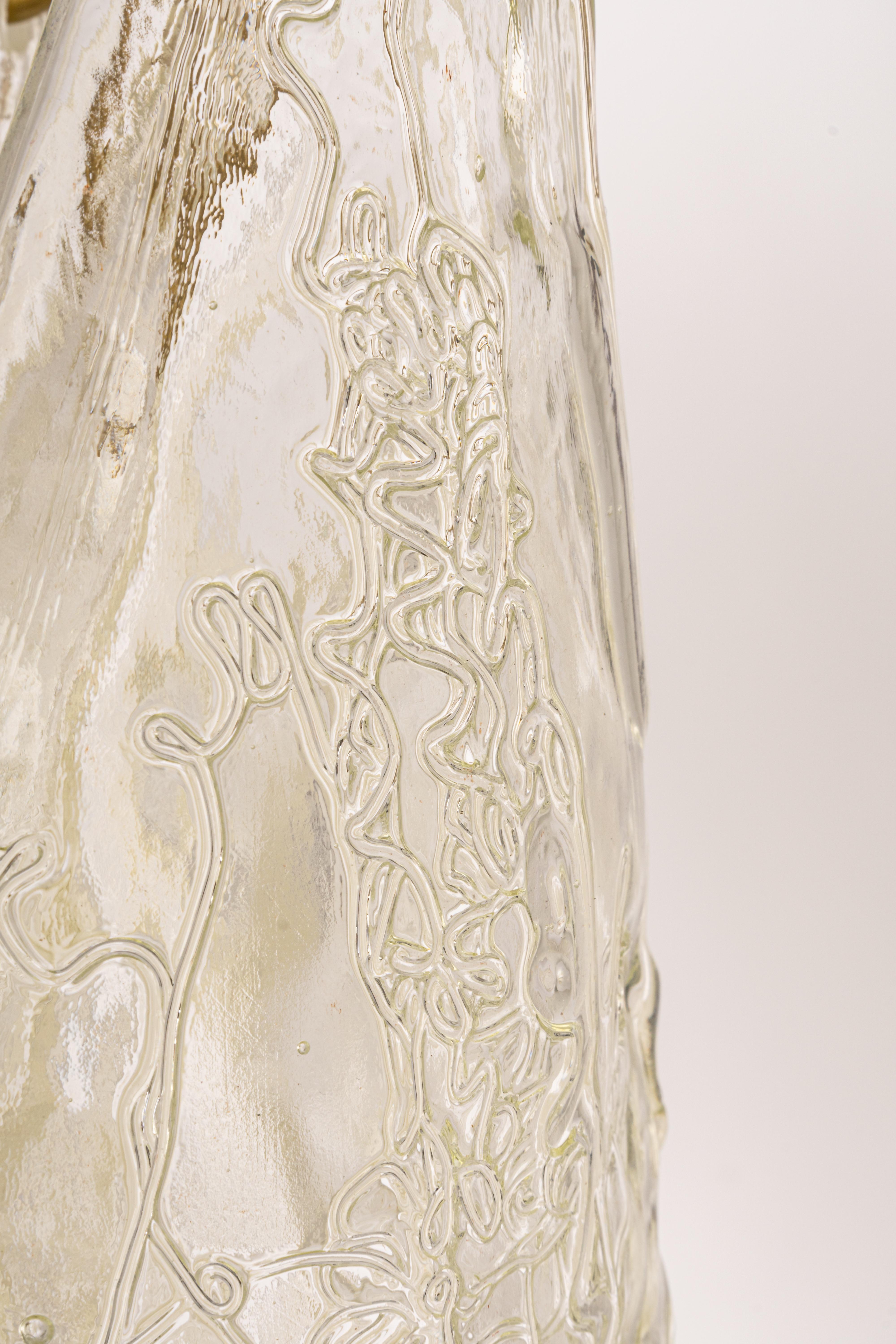 Italian Murano Glass Chandelier Designed by Carlo Nason for Mazzega, 1970s