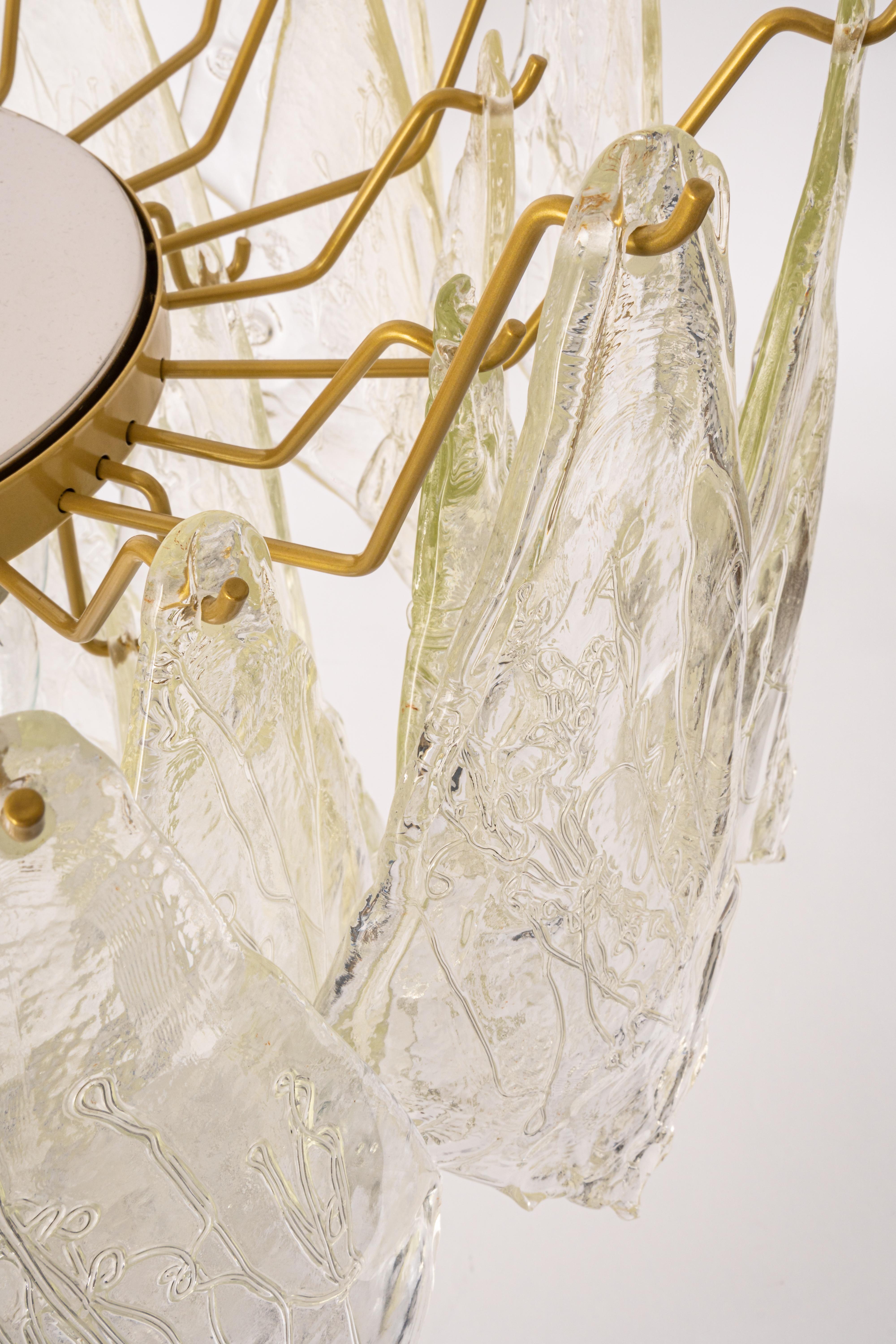 Murano Glass Chandelier Designed by Carlo Nason for Mazzega, 1970s In Good Condition In Aachen, NRW
