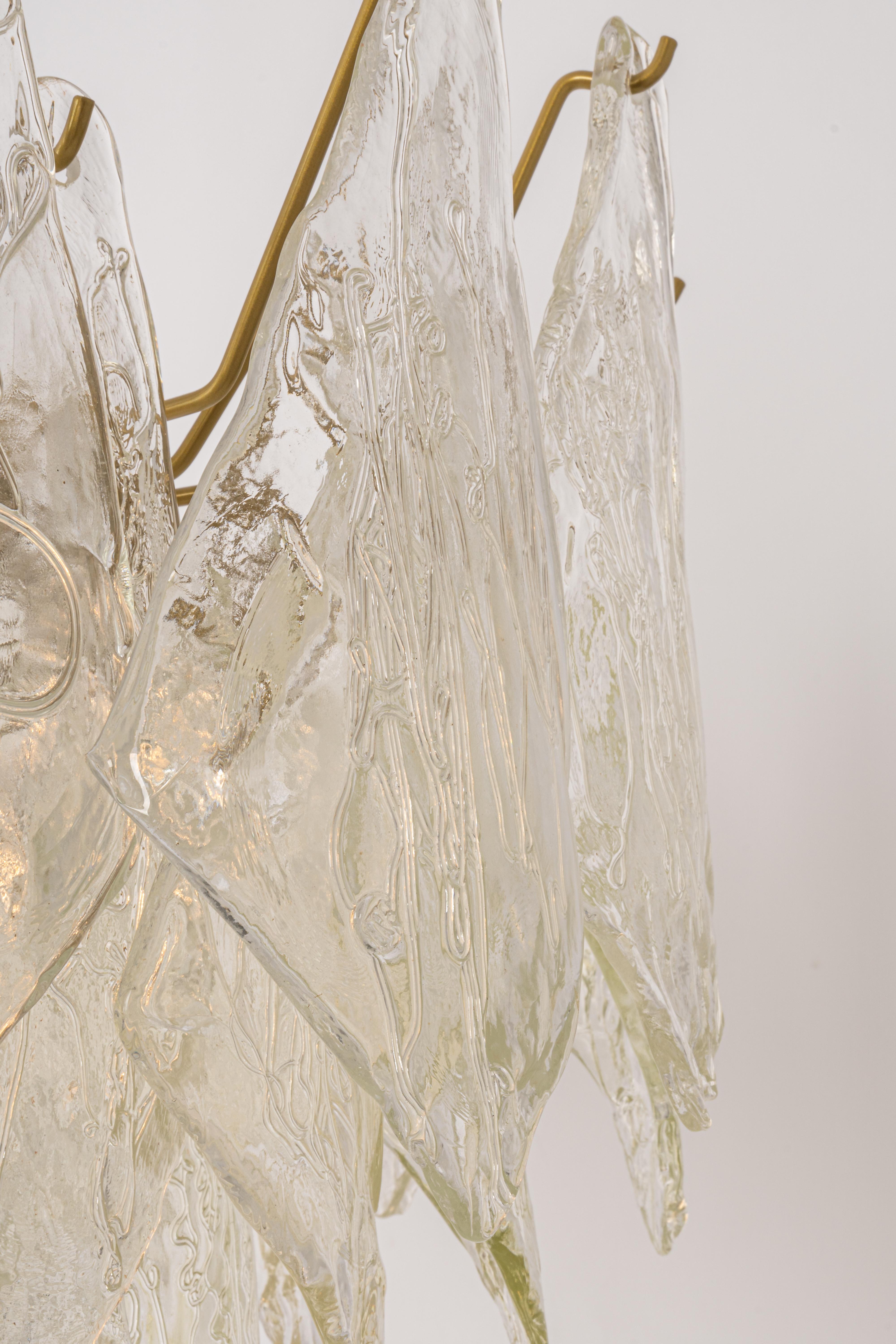 Murano Glass Chandelier Designed by Carlo Nason for Mazzega, 1970s 3