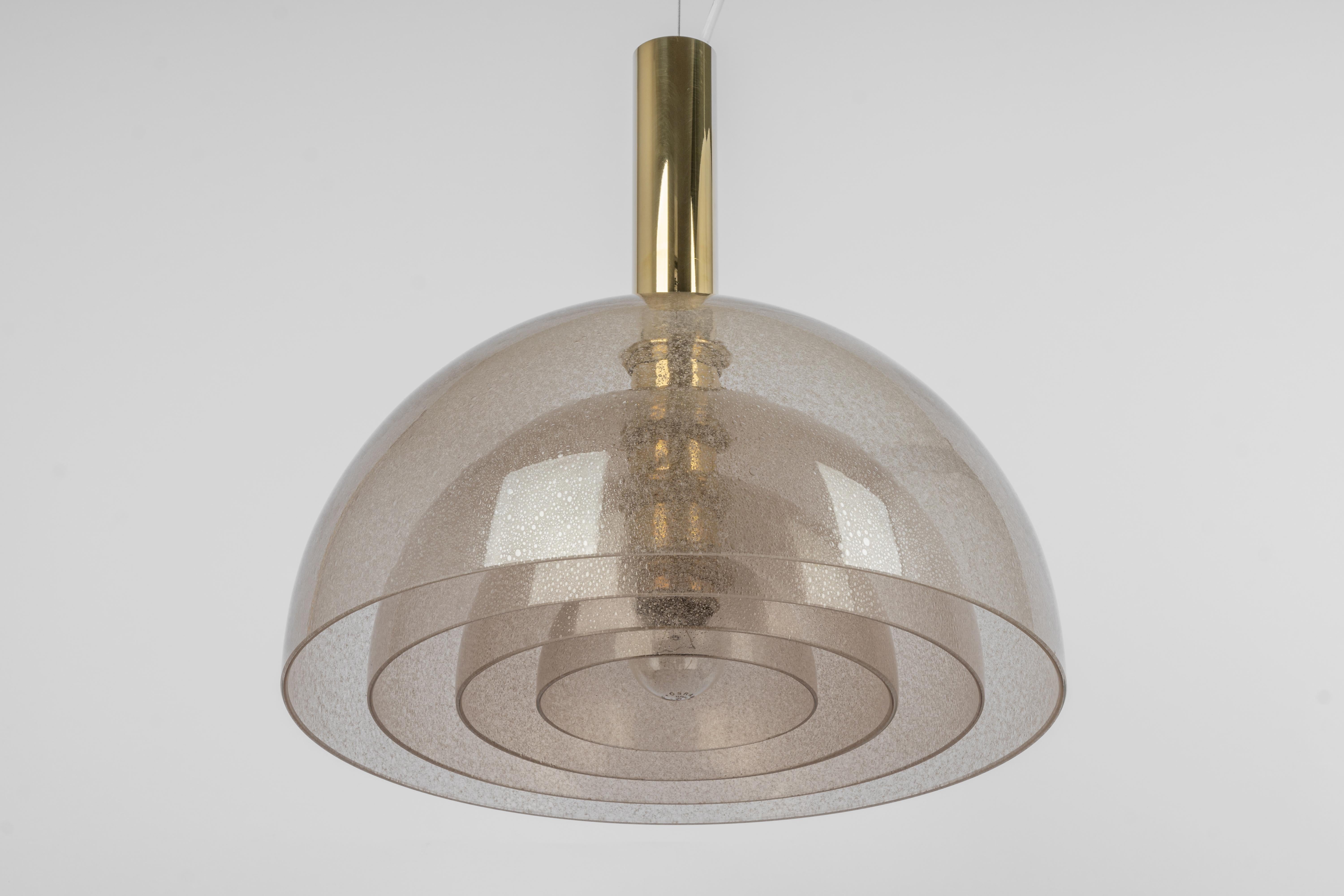 Mid-Century Modern Murano Glass Chandelier Designed by Carlo Nason for Mazzega, Italy, 1960s